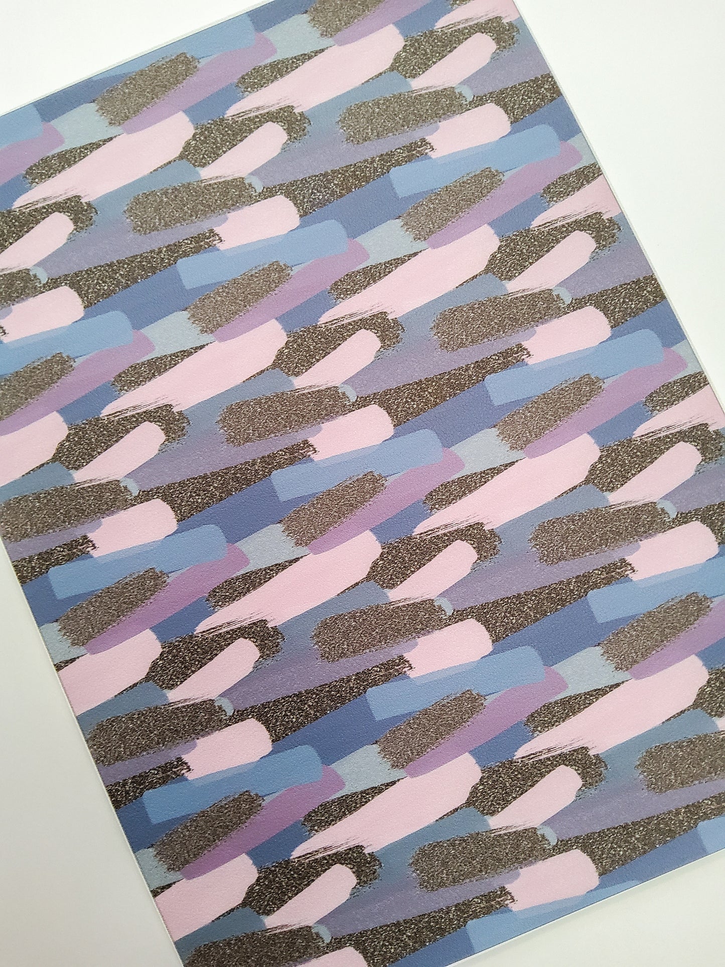 Muted Brushstrokes 9x12 faux leather sheet