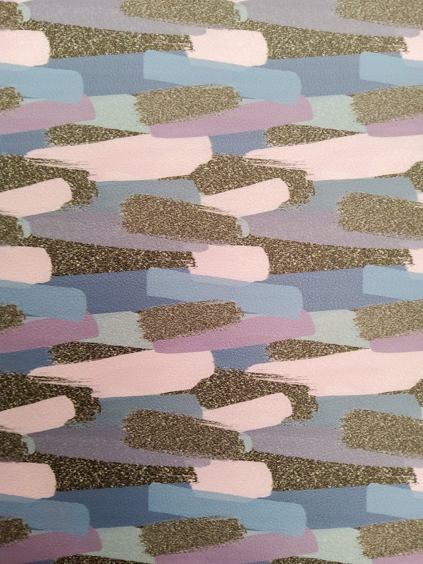 Muted Brushstrokes 9x12 faux leather sheet
