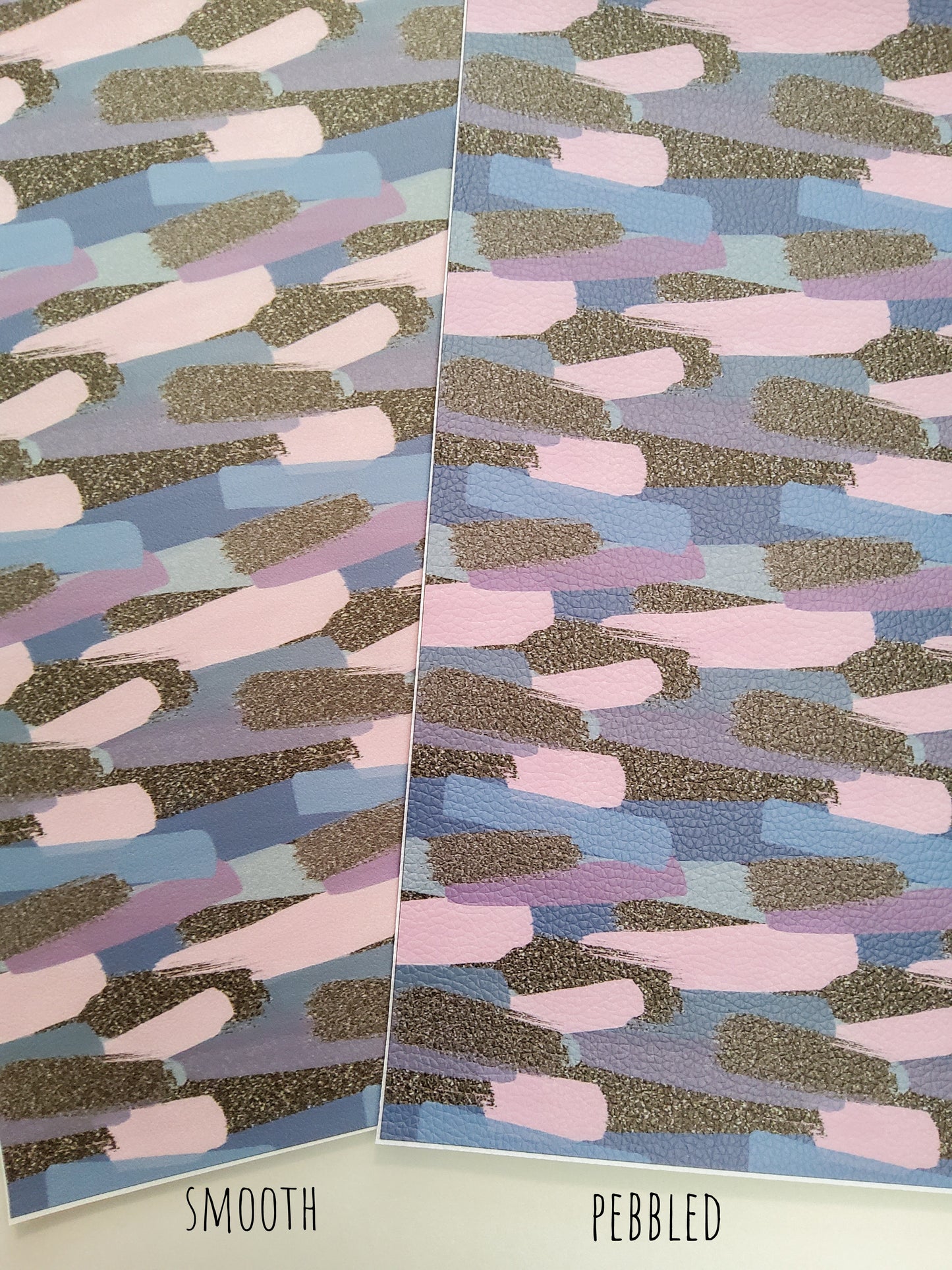 Muted Brushstrokes 9x12 faux leather sheet
