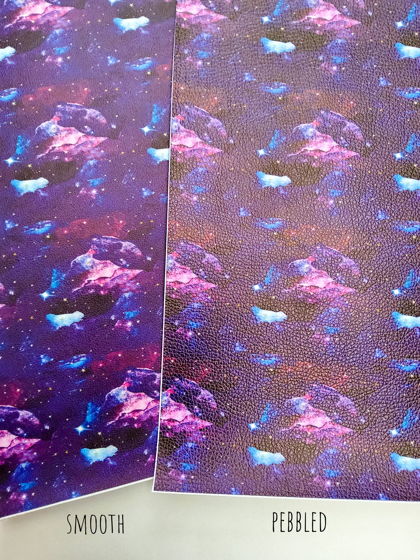 Galaxy Brushstrokes 9x12 faux leather sheet