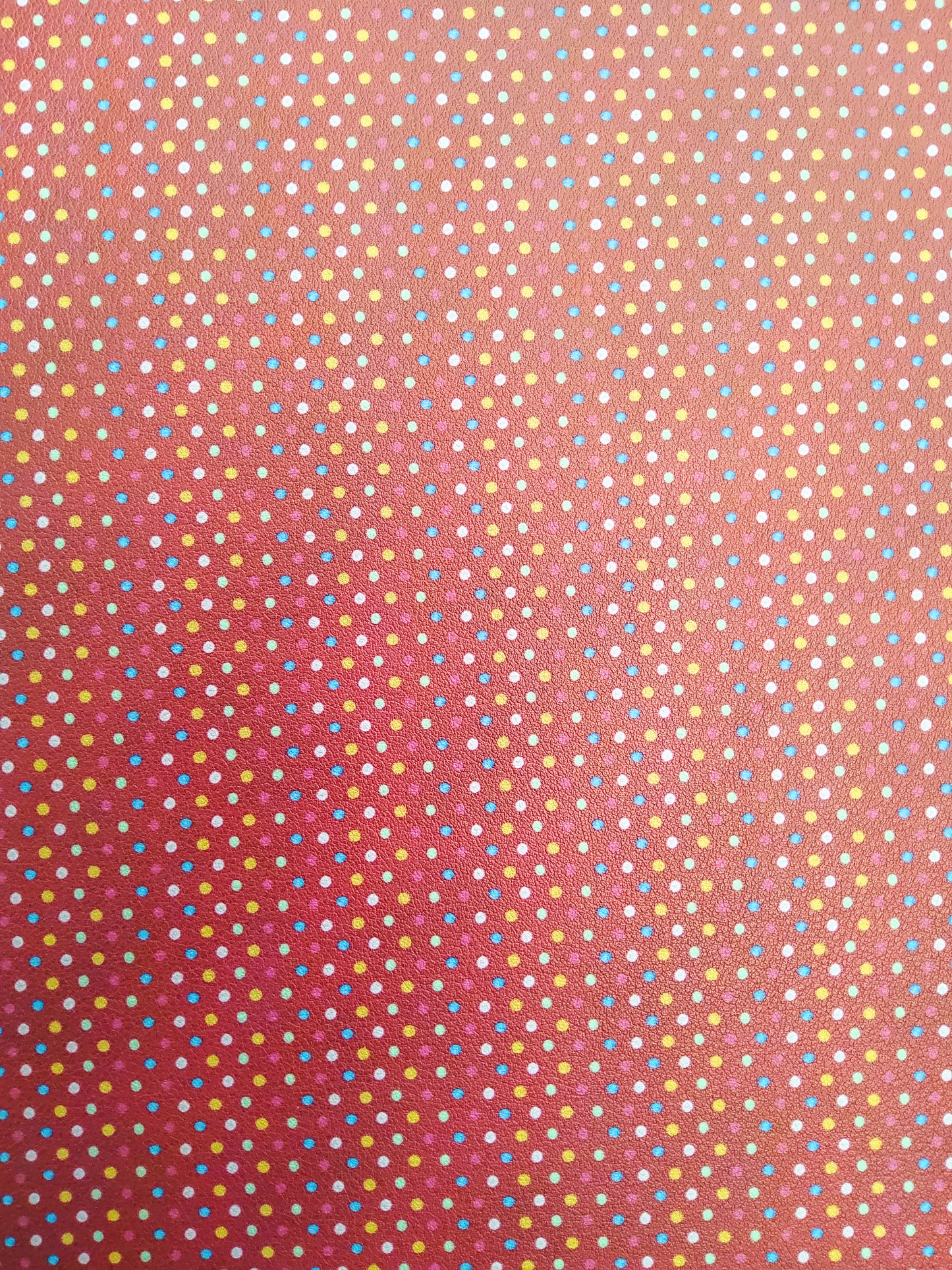 Fall Dots 9x12 faux leather sheet