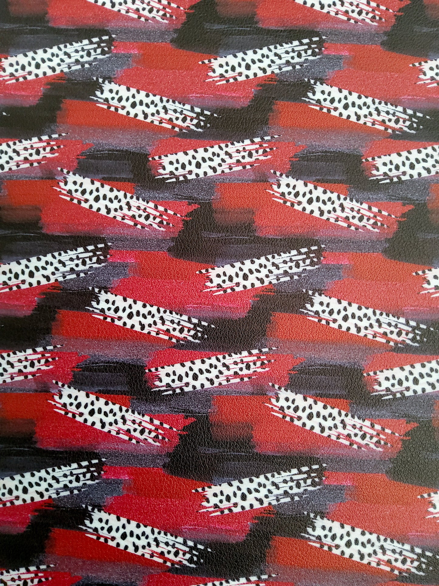 Dalmatian Brushstrokes 9x12 faux leather sheet