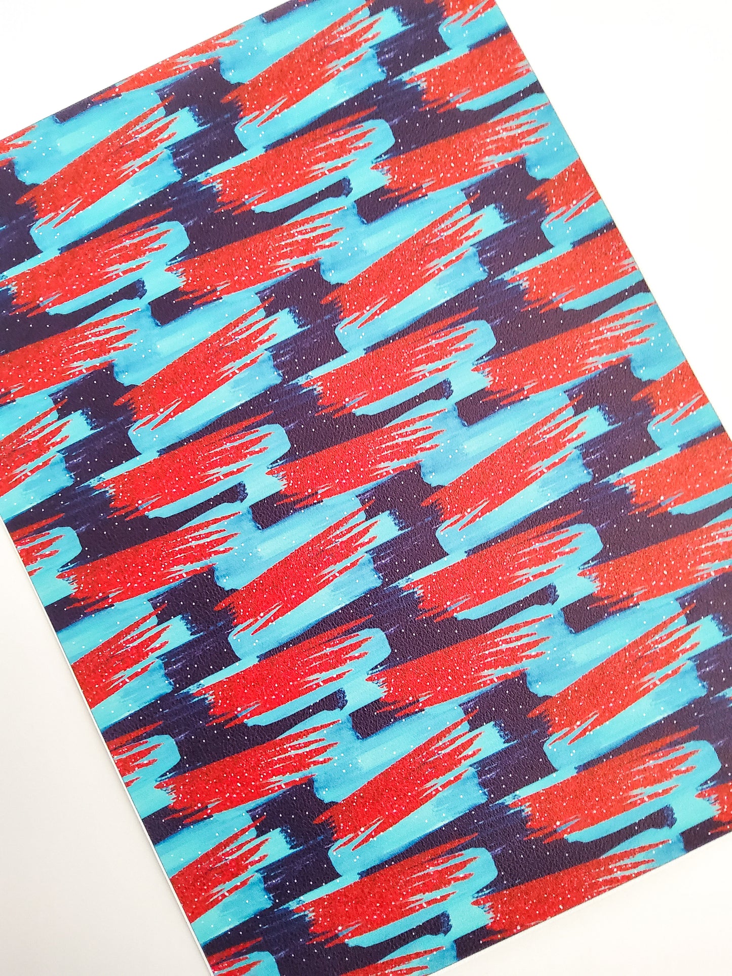 Winter Brushstrokes 9x12 faux leather sheet