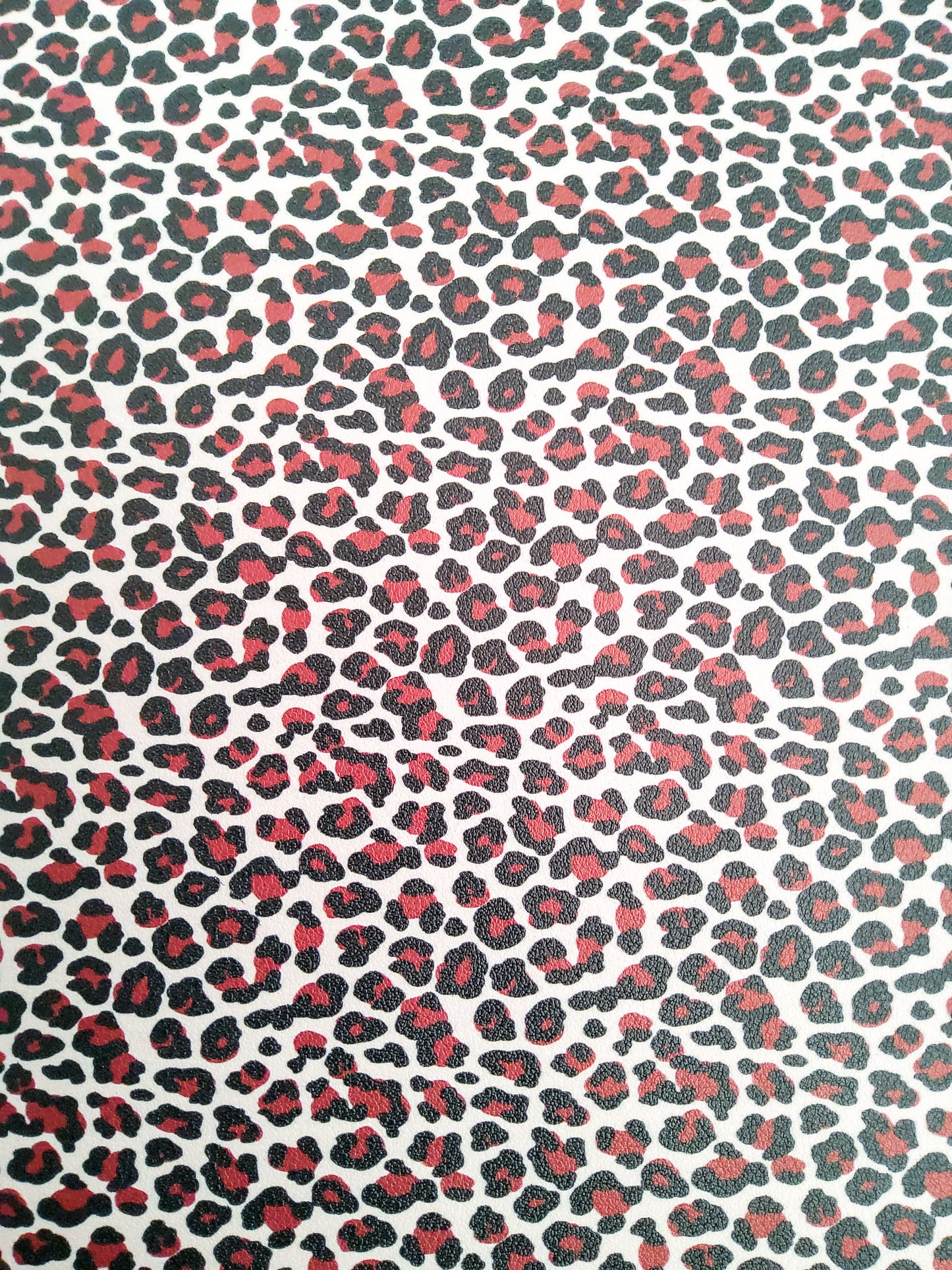 Large Leopard/Cheetah Animal Print 9x12 faux leather sheet