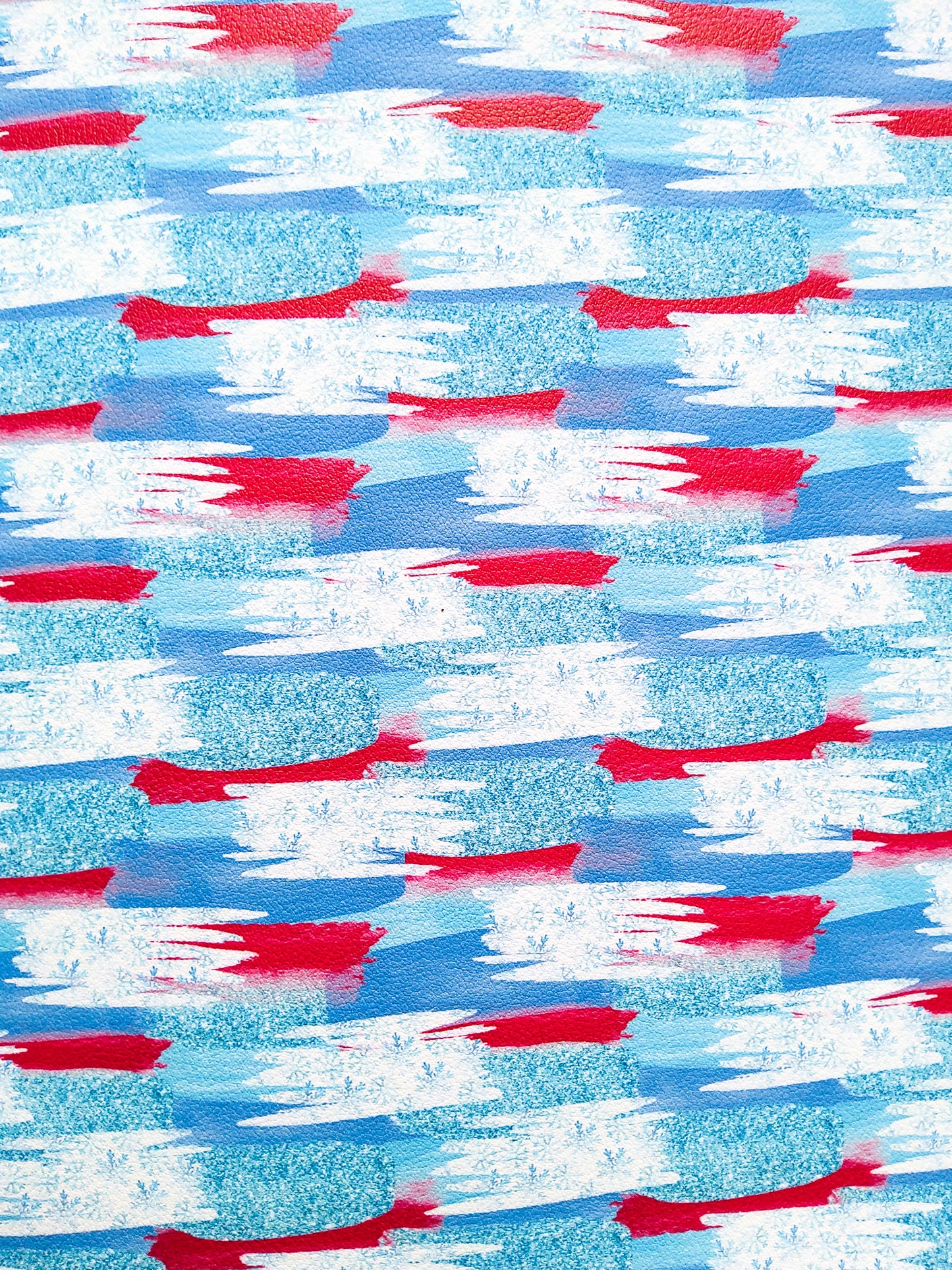 Snowflake Brushstrokes 9x12 faux leather sheet