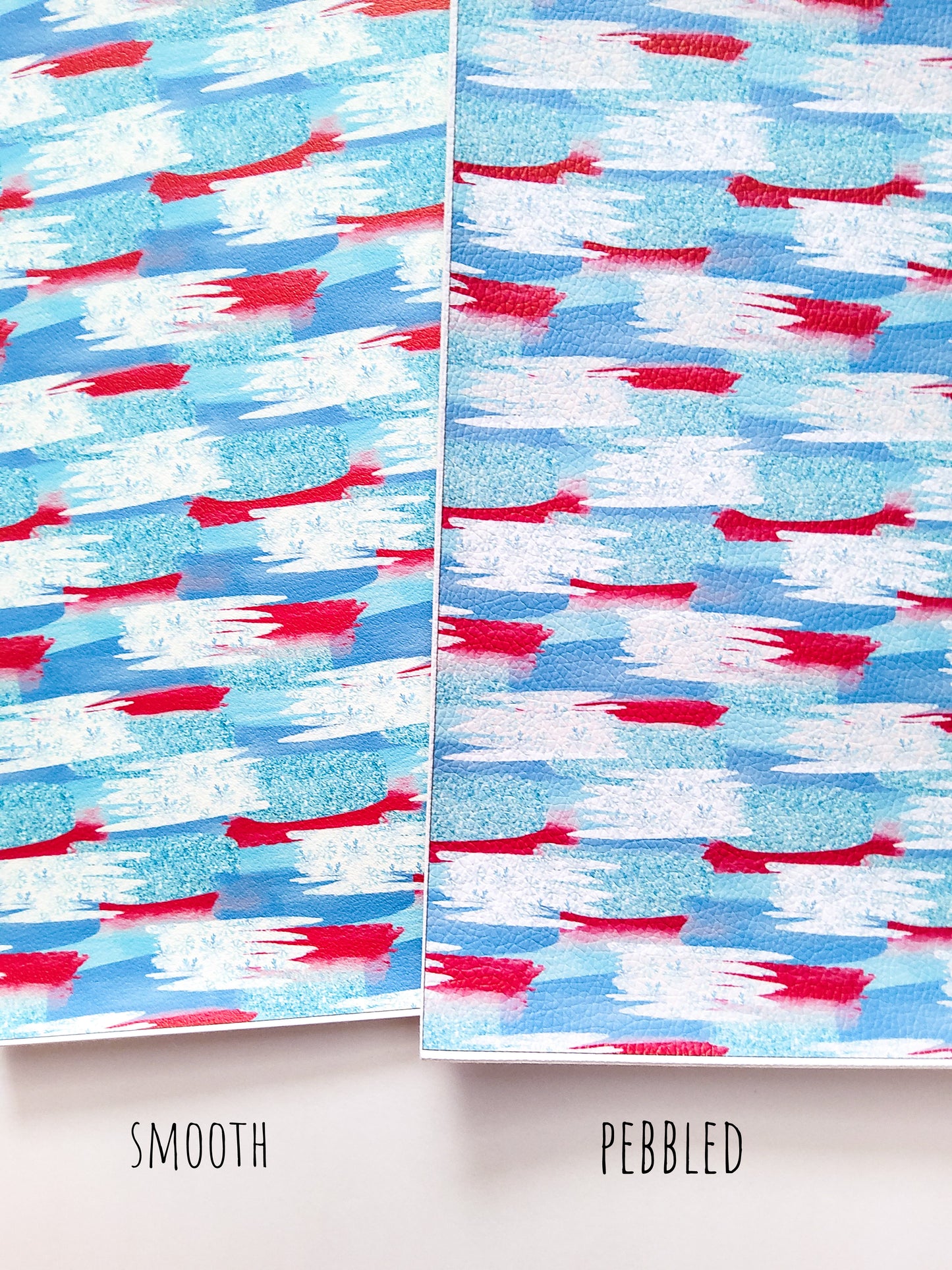 Snowflake Brushstrokes 9x12 faux leather sheet