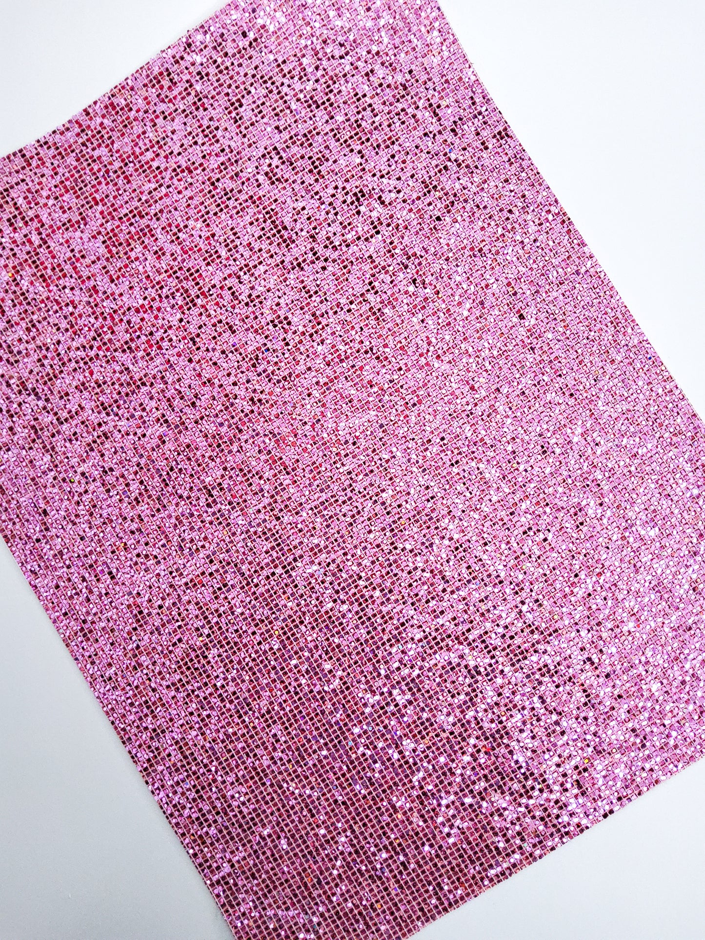 Square Pink Glitter 9x12 faux leather sheet