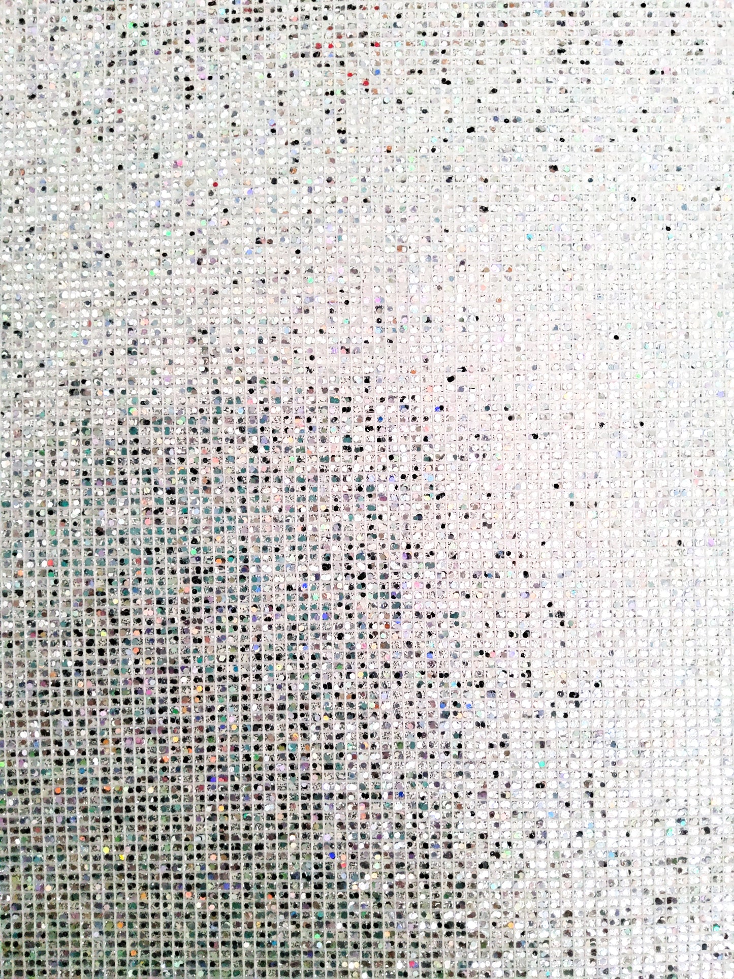 Square Silver Glitter 9x12 faux leather sheet