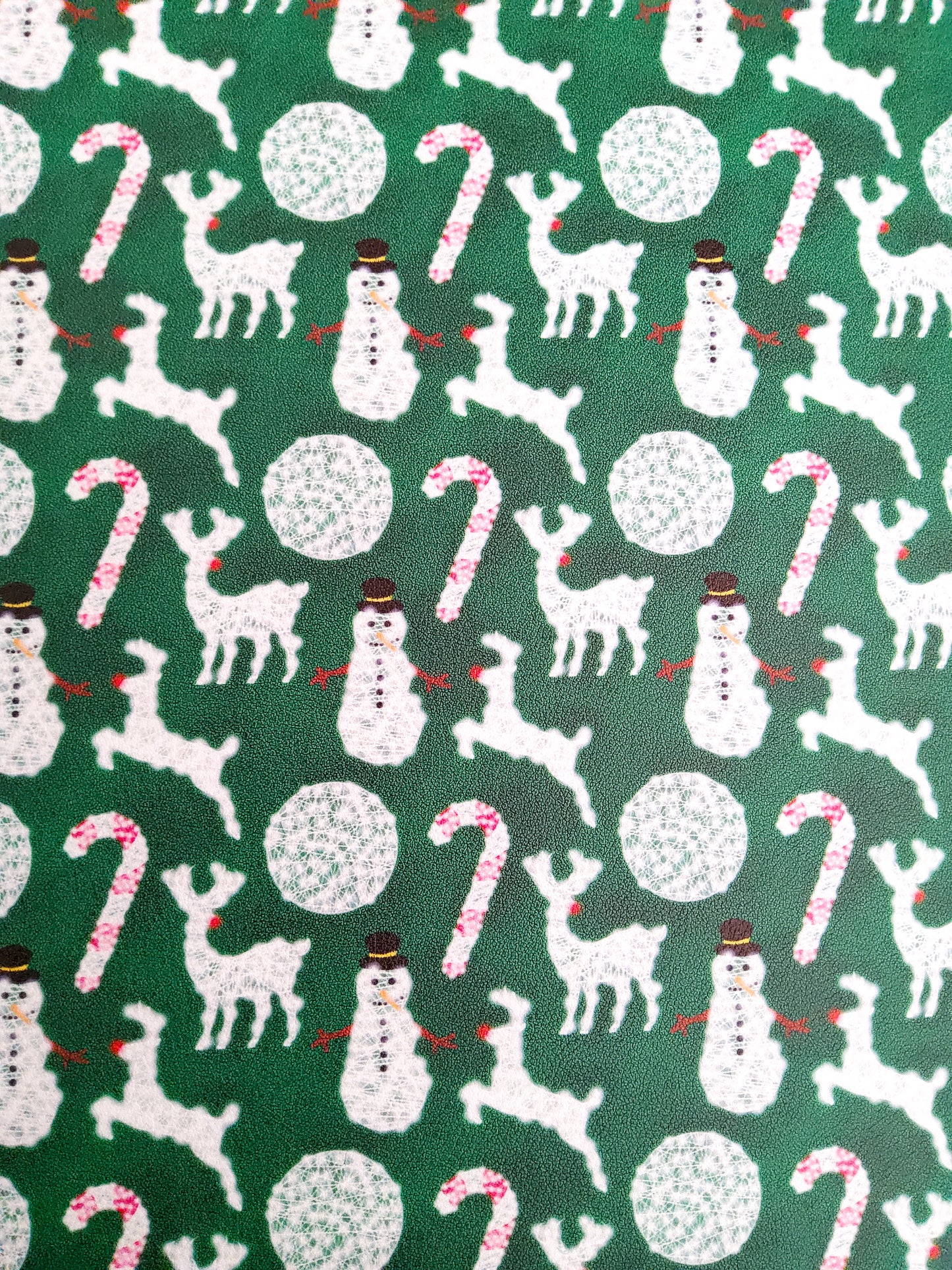 Neon Christmas Decorations 9x12 faux leather sheet