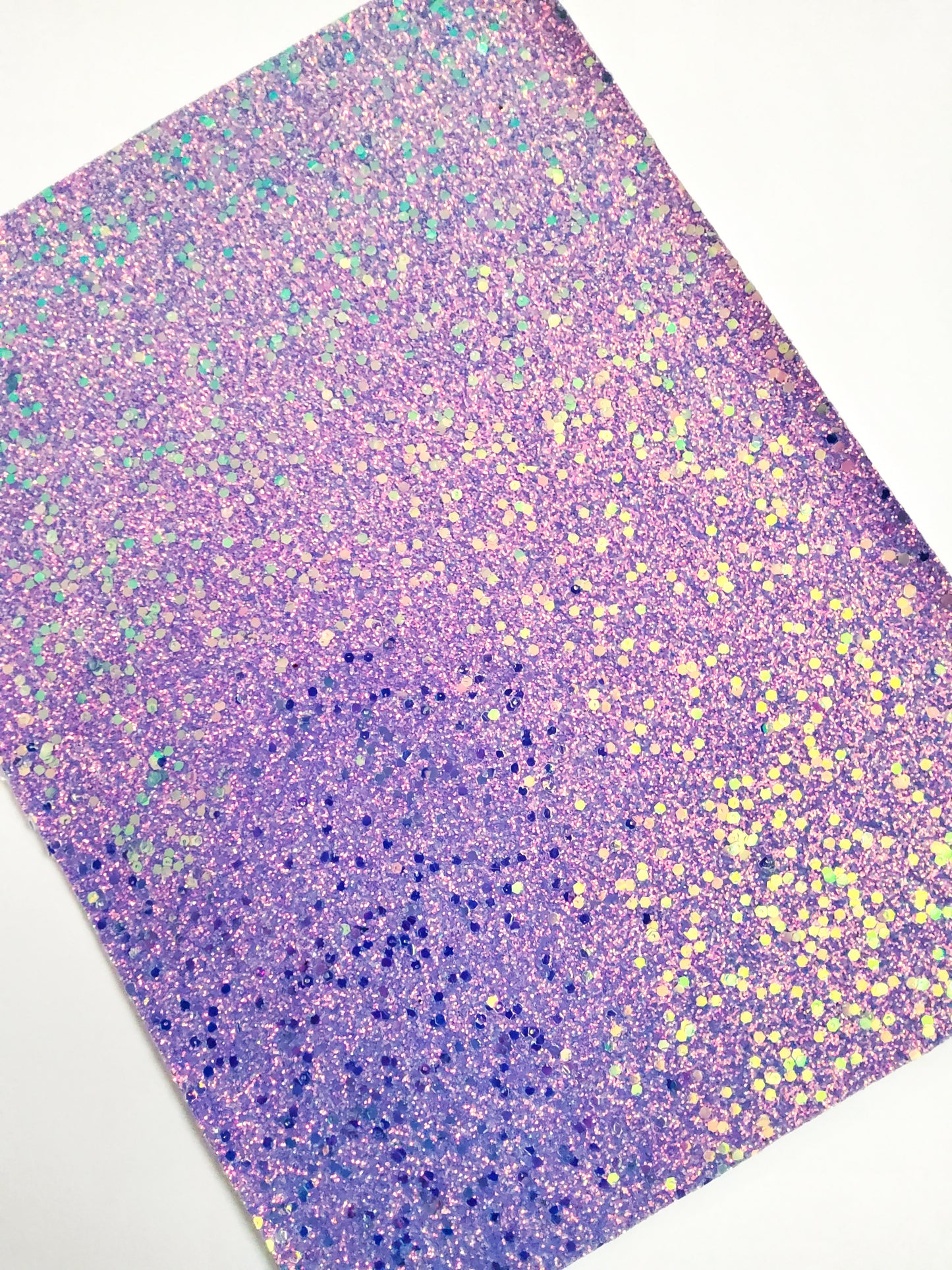 Sparkly Dark Lavender Chunky Glitter 9x12 faux leather sheet