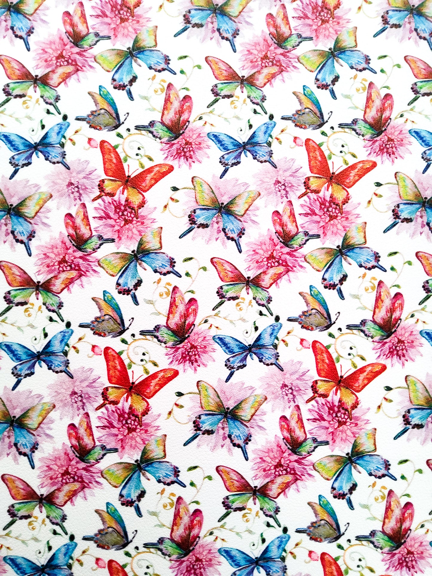 Pretty Butterfly 9x12 faux leather sheet