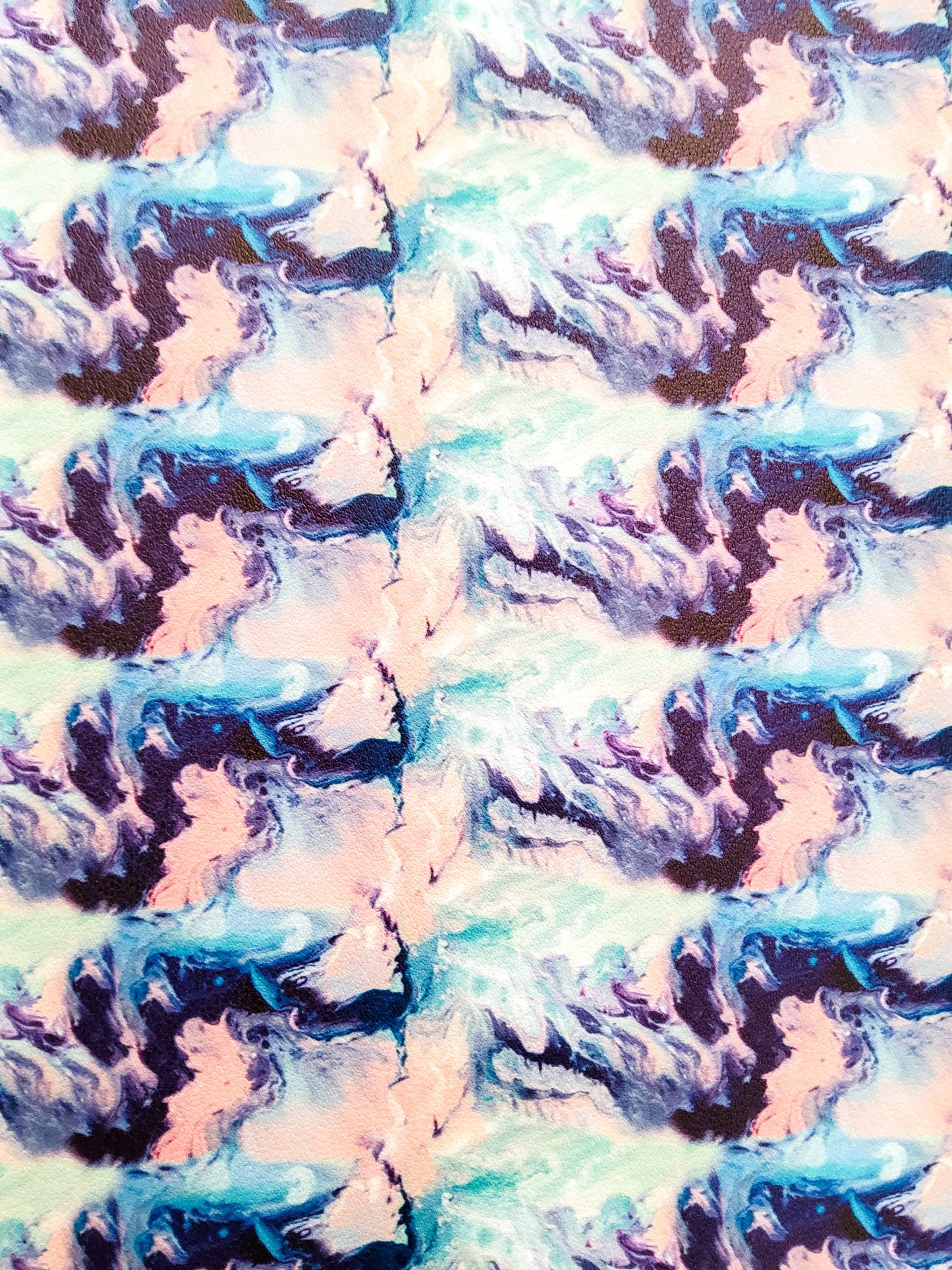 Blue Marble 9x12 faux leather sheet