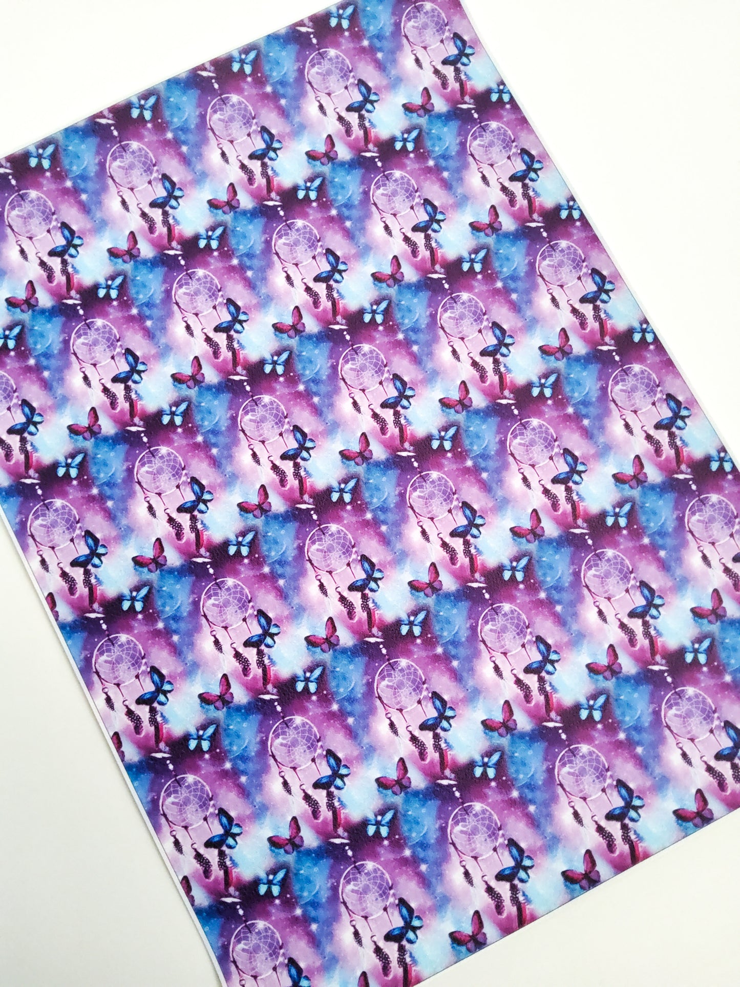 Purple Dreamcatcher 9x12 faux leather sheet