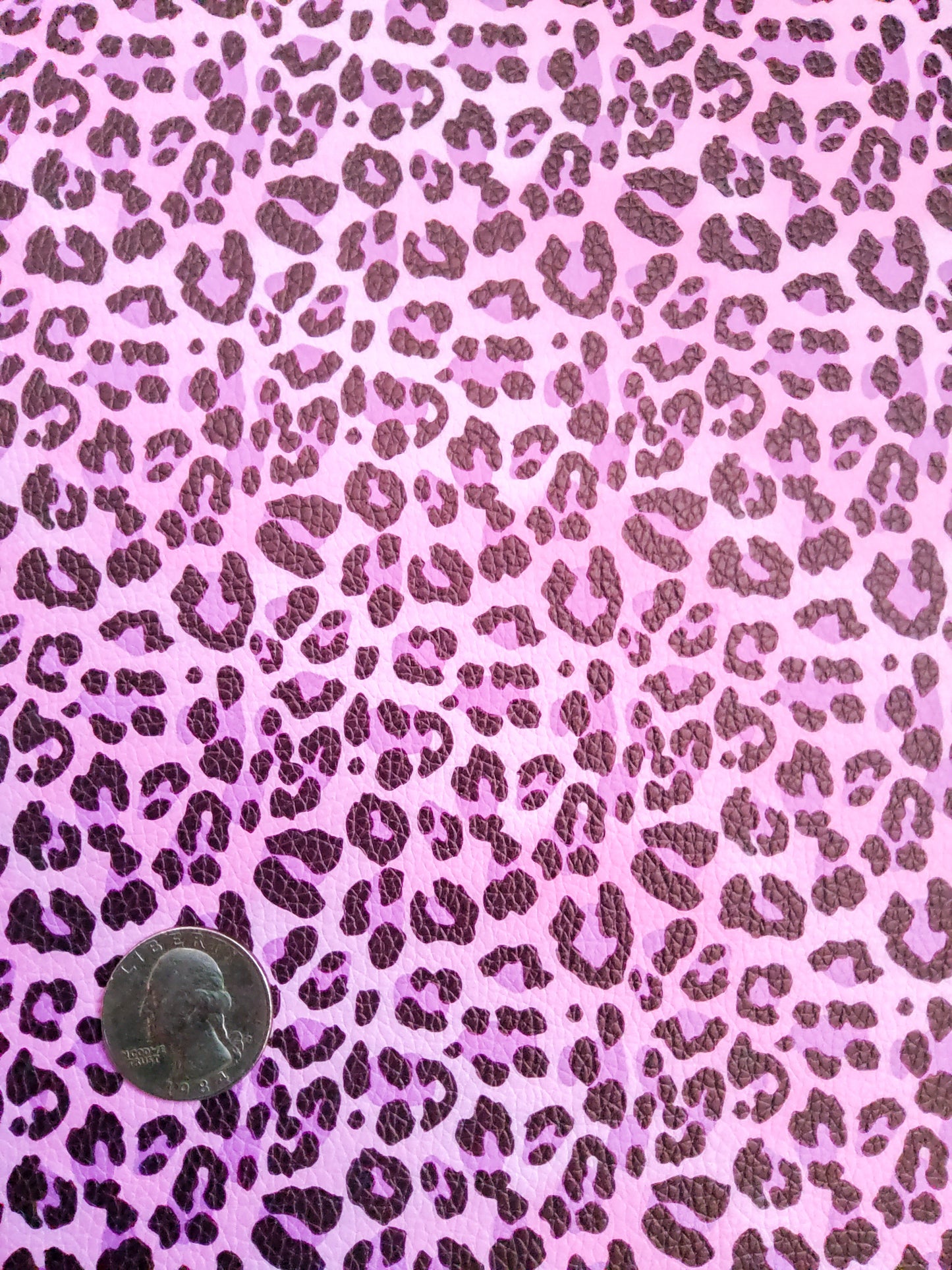Purple Animal Print 9x12 faux leather sheet