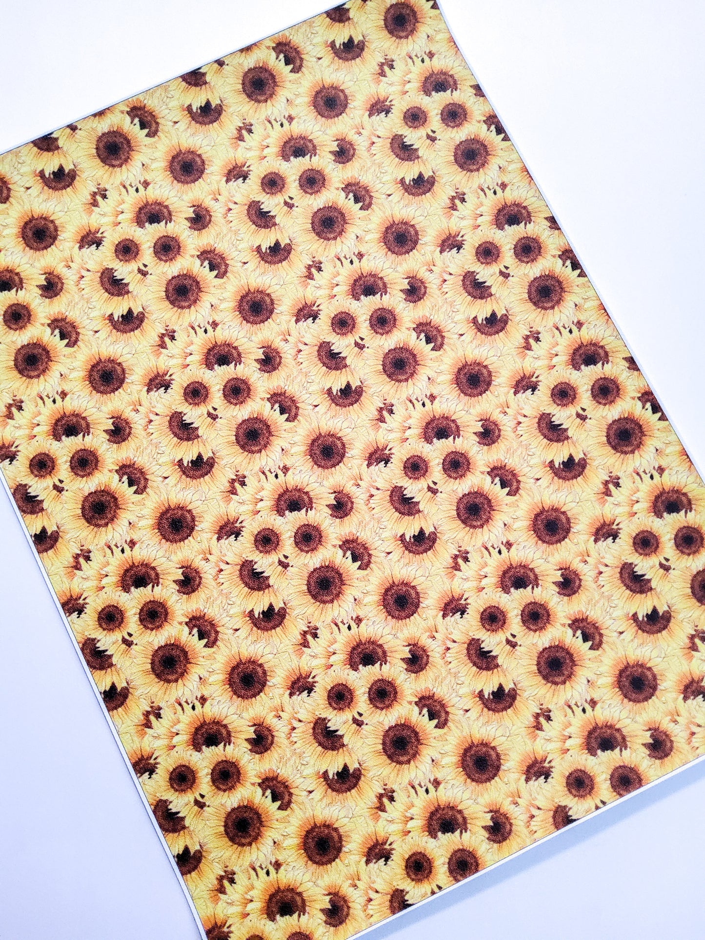 Sunflower Collage 9x12 faux leather sheet