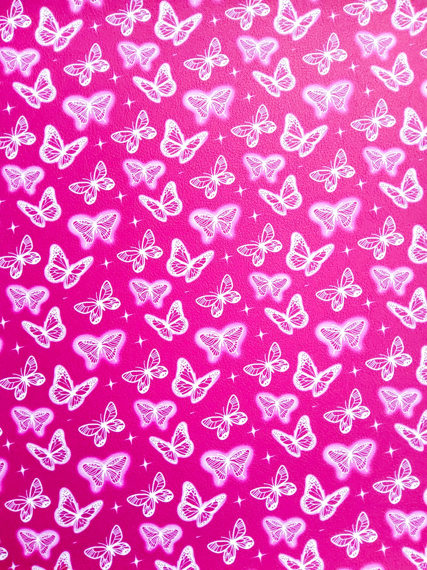 Purple Butterflies 9x12 faux leather sheet