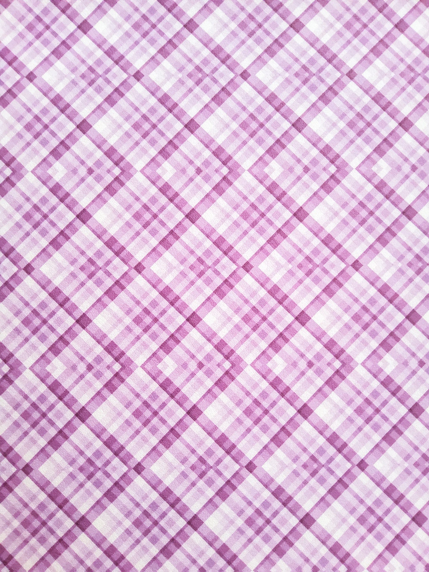 Purple Diamond Plaid 9x12 faux leather sheet