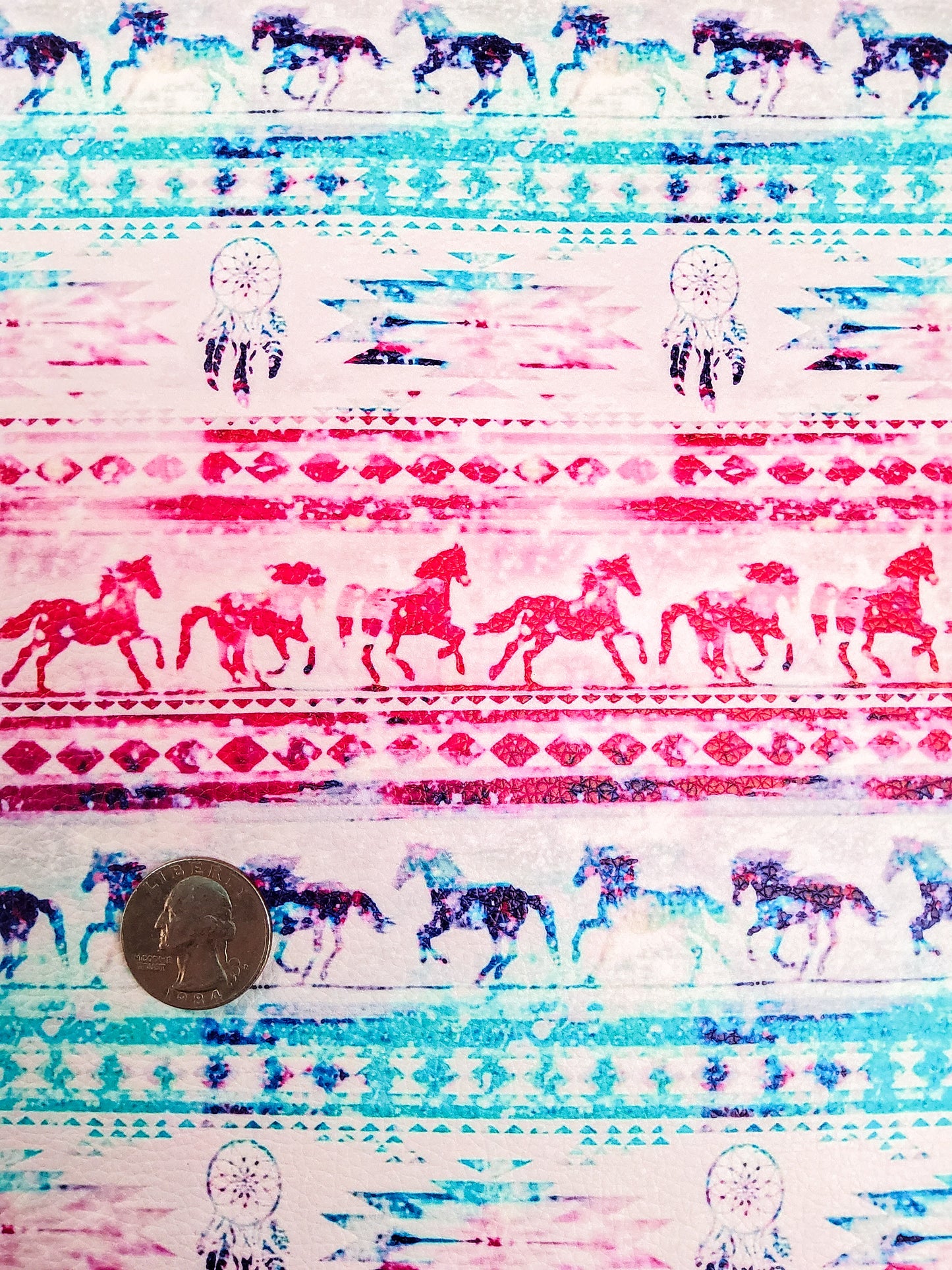 Western Tie Dye 9x12 faux leather sheet