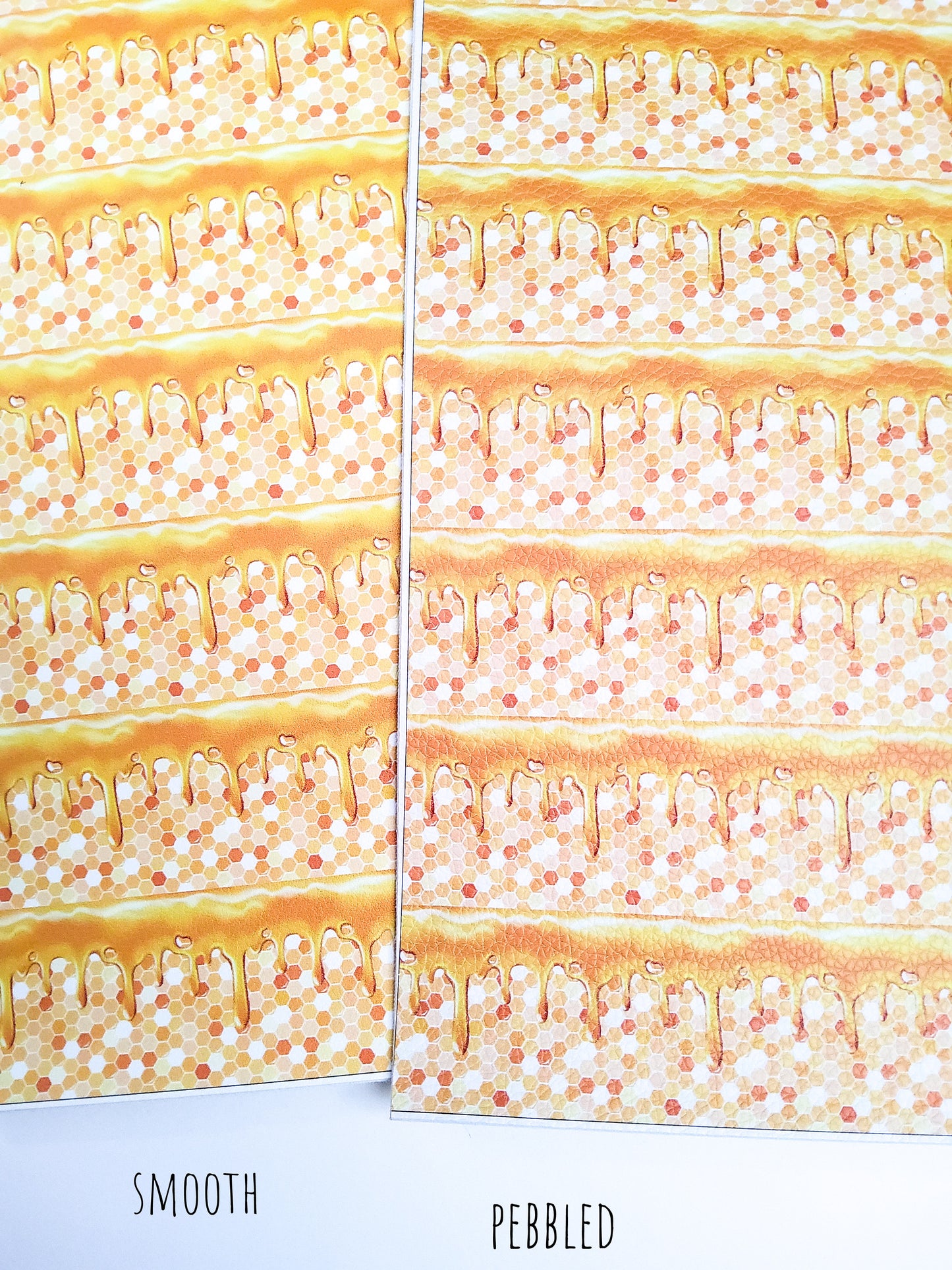 Honeycomb Drip 9x12 faux leather sheet
