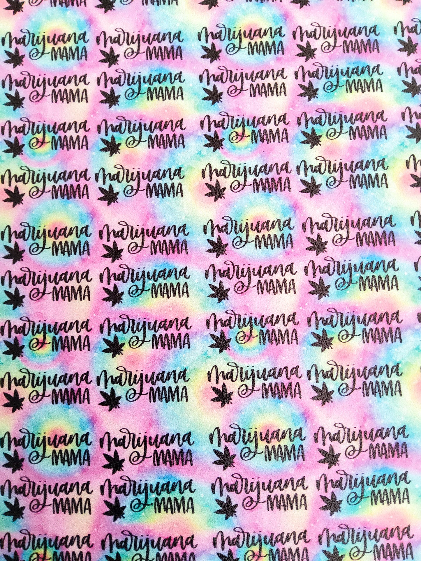 Marijuana Mama 9x12 faux leather sheet