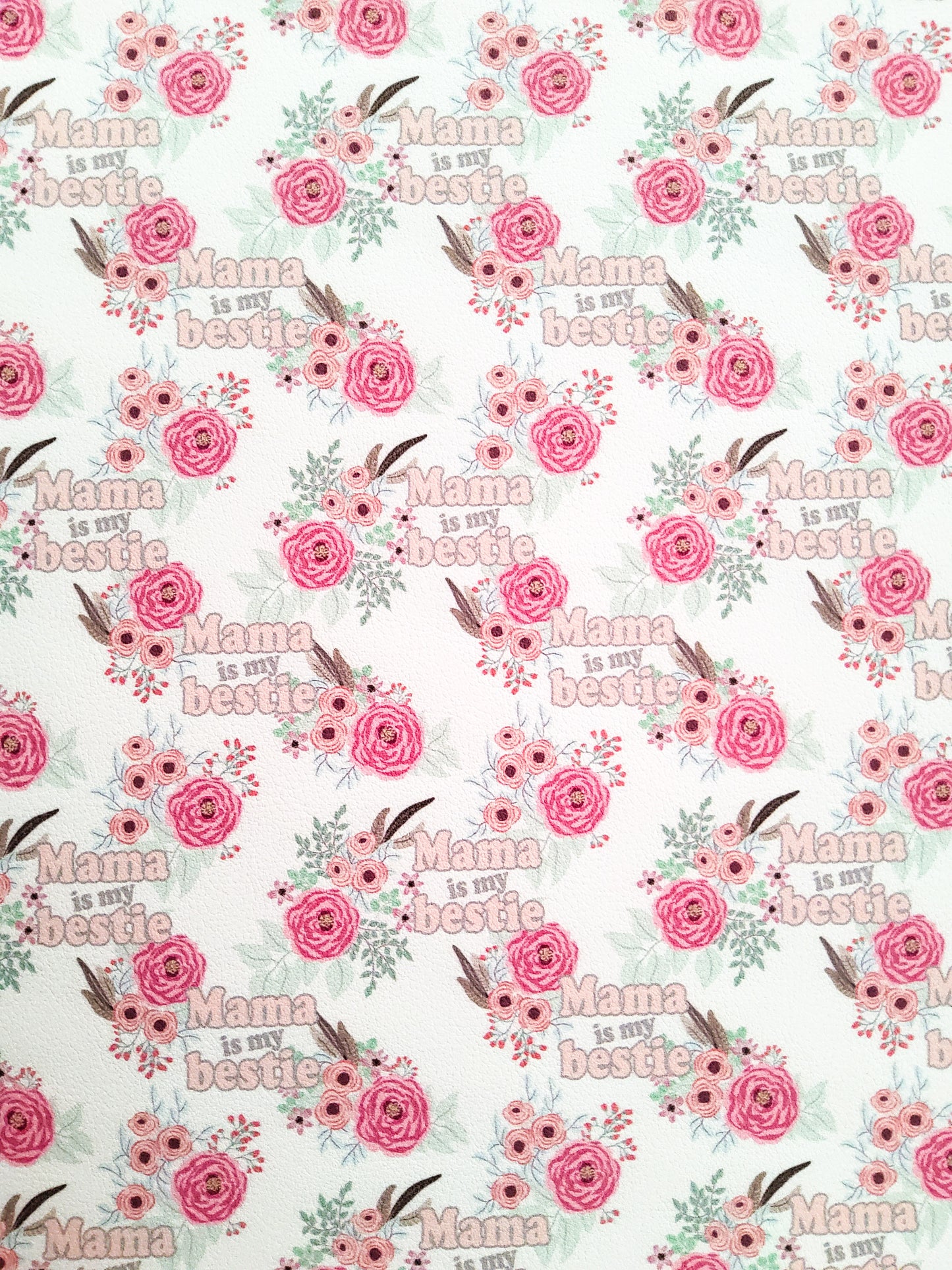 Mama's Bestie 9x12 faux leather sheet