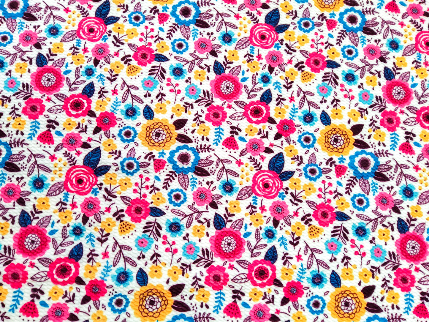 Colorful Floral Bullet Fabric Strip