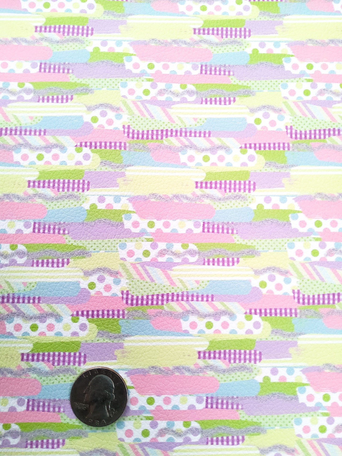 Easter Brushstrokes 9x12 faux leather sheet