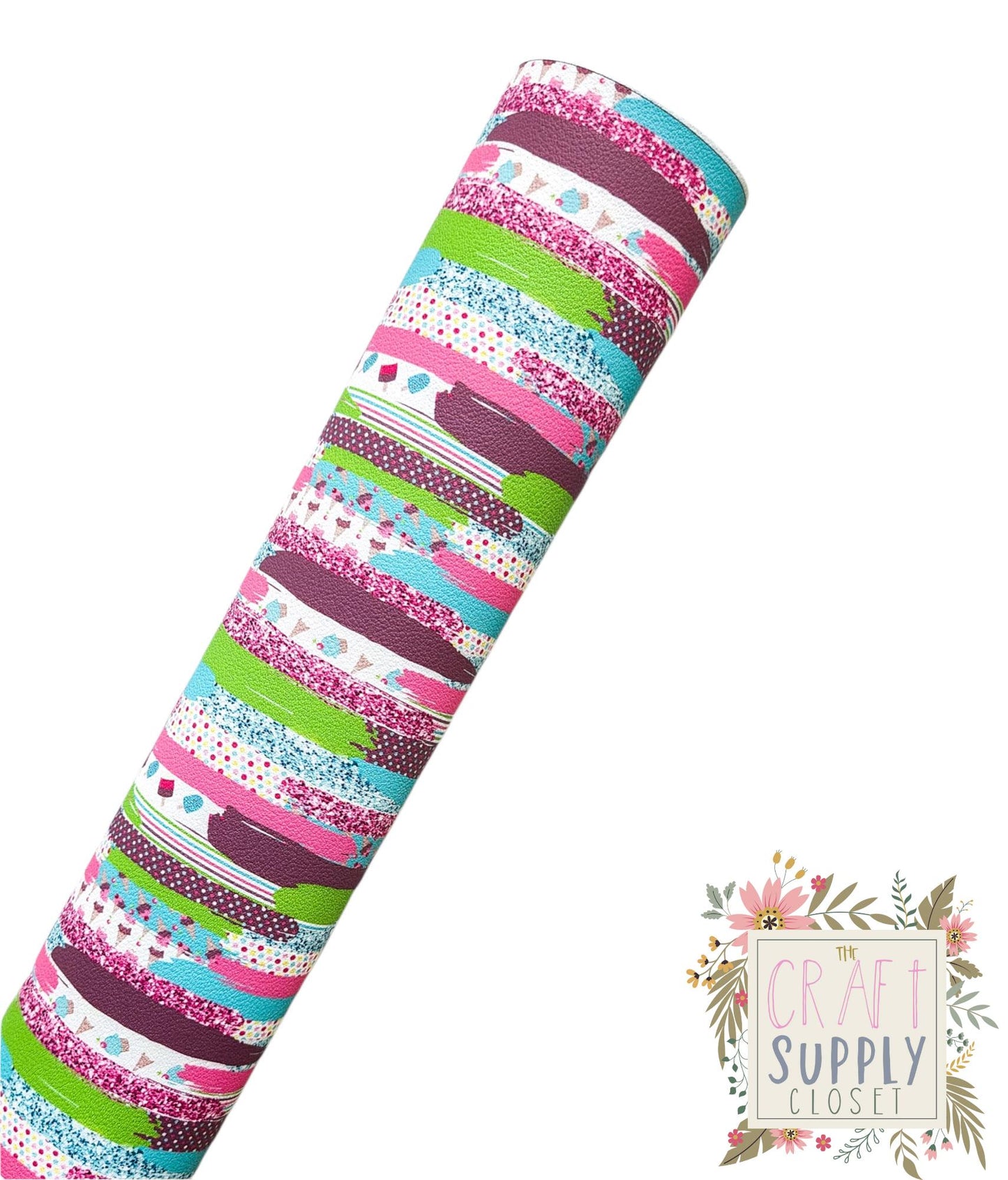 Dessert Brushstrokes 9x12 faux leather sheet