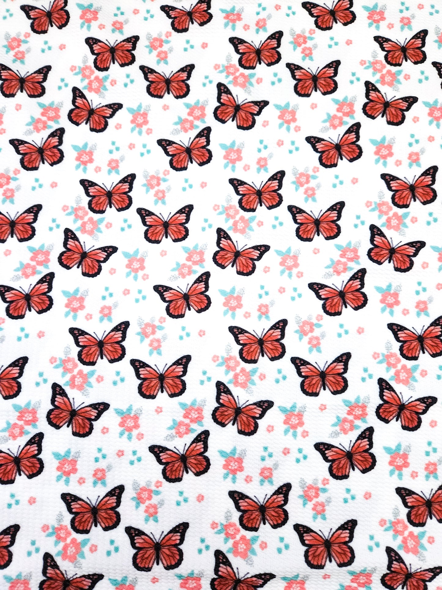 Small Monarch Butterflies Bullet Fabric Strip