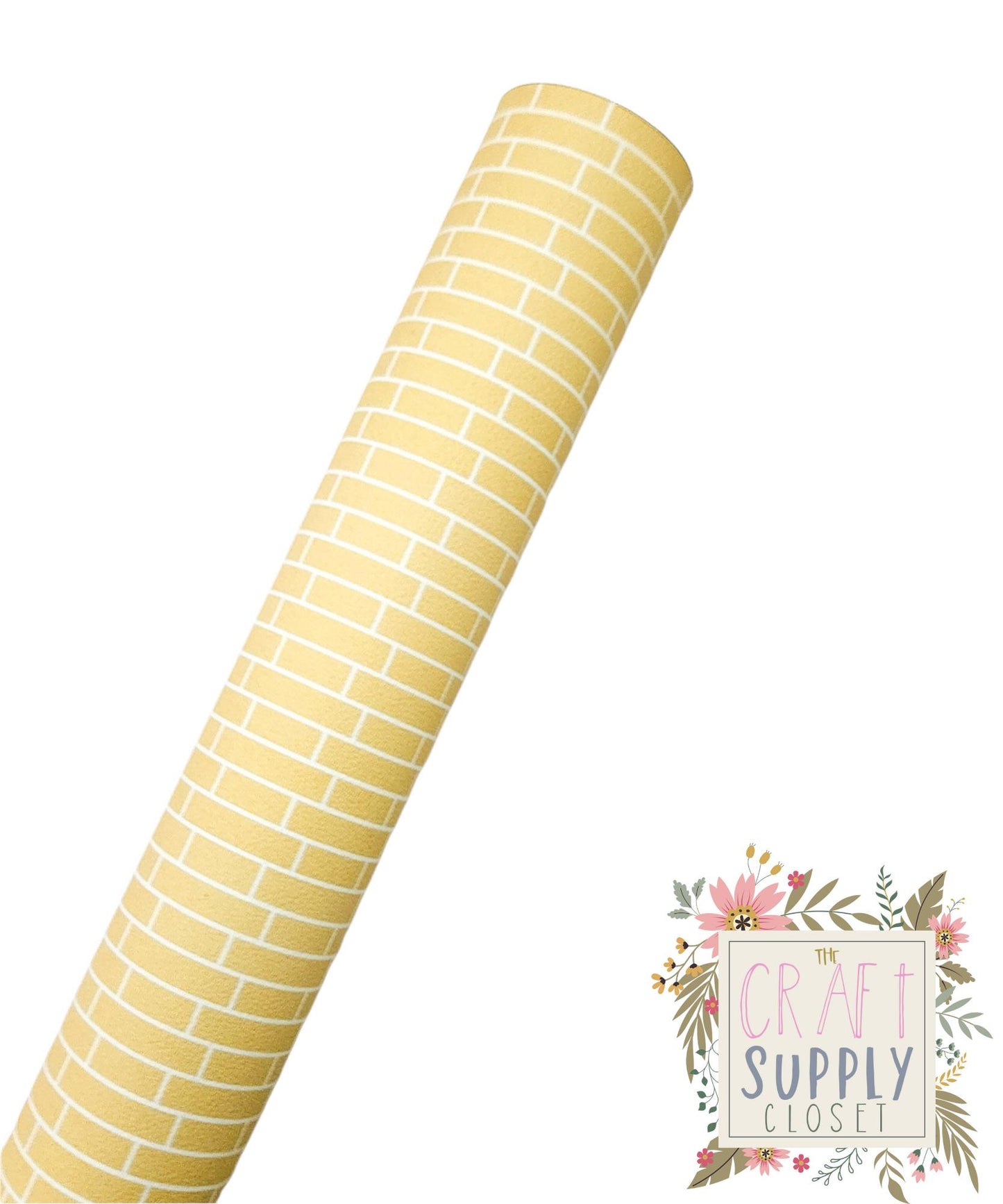 Yellow Bricks 9x12 faux leather sheet