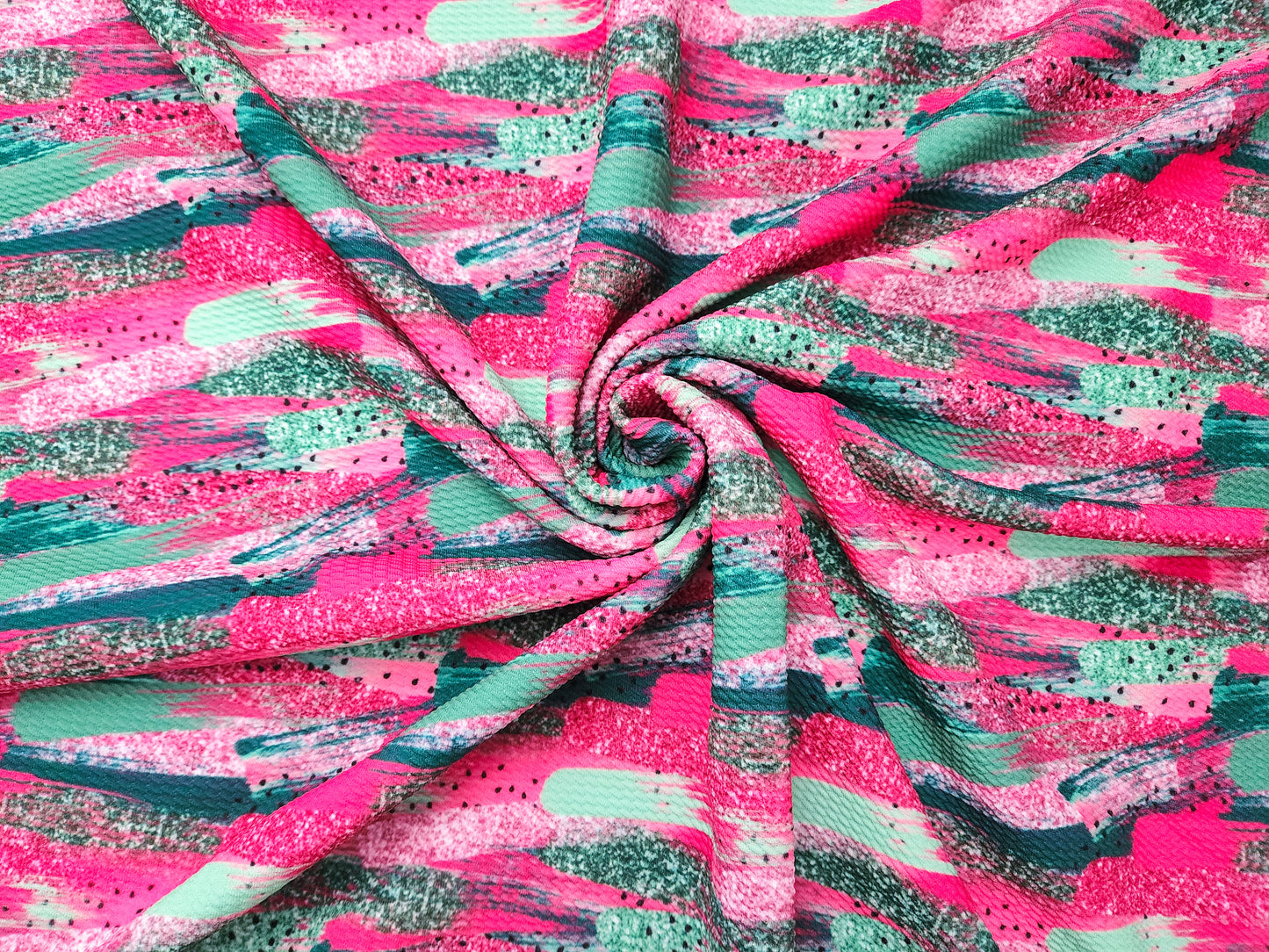 Watermelon Brushstrokes Bullet Fabric Strip