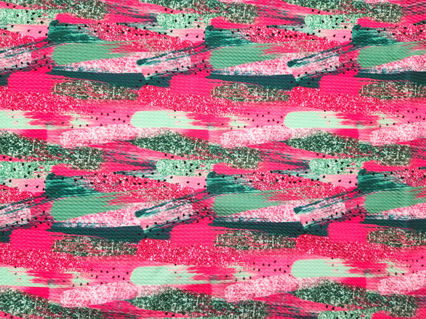Watermelon Brushstrokes Bullet Fabric Strip