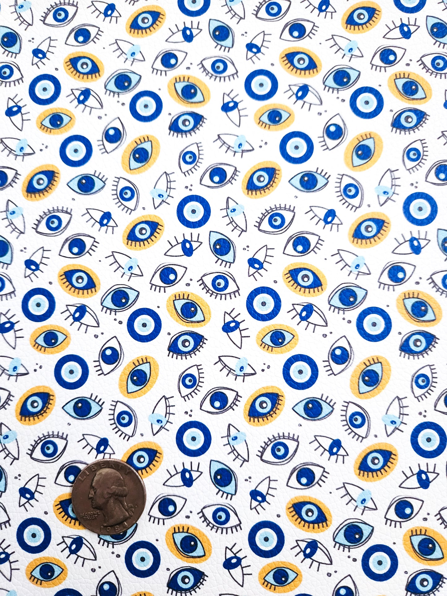 Eye 9x12 faux leather sheet