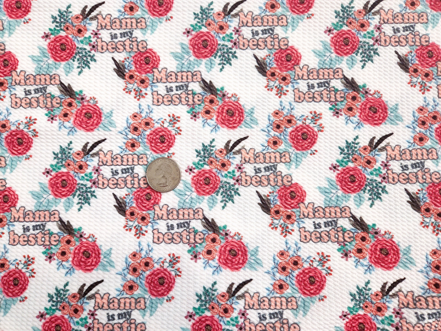 Mama's Bestie Bullet Fabric Strip