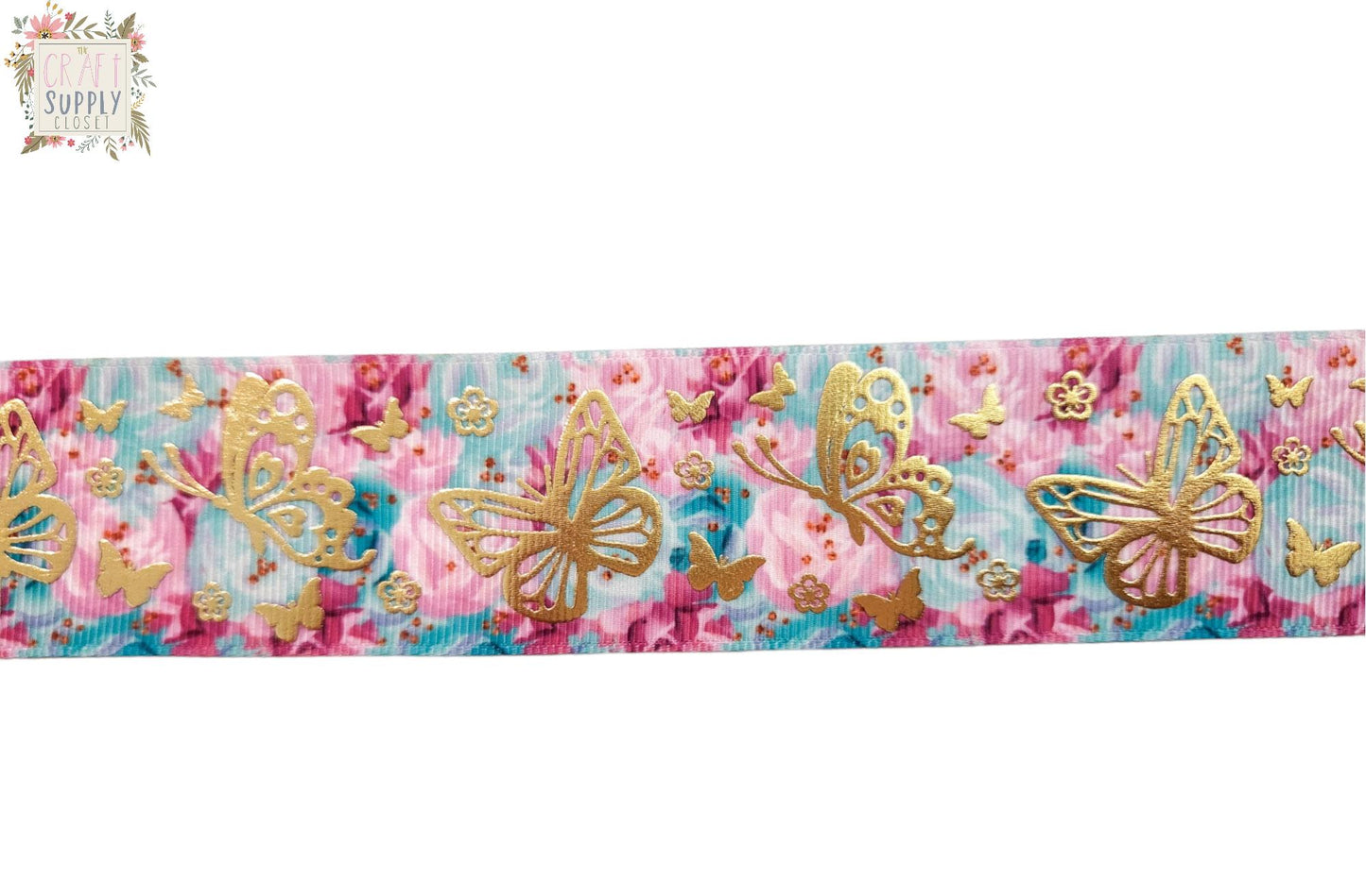 Foil Butterfly 1.5" Ribbon
