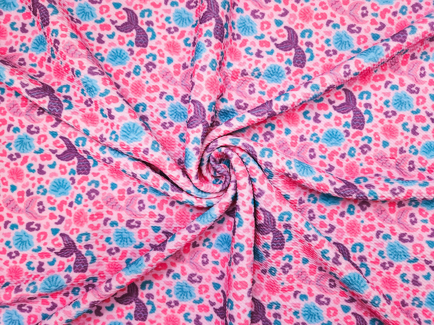 Mermaid Cheetah Bullet Fabric Strip