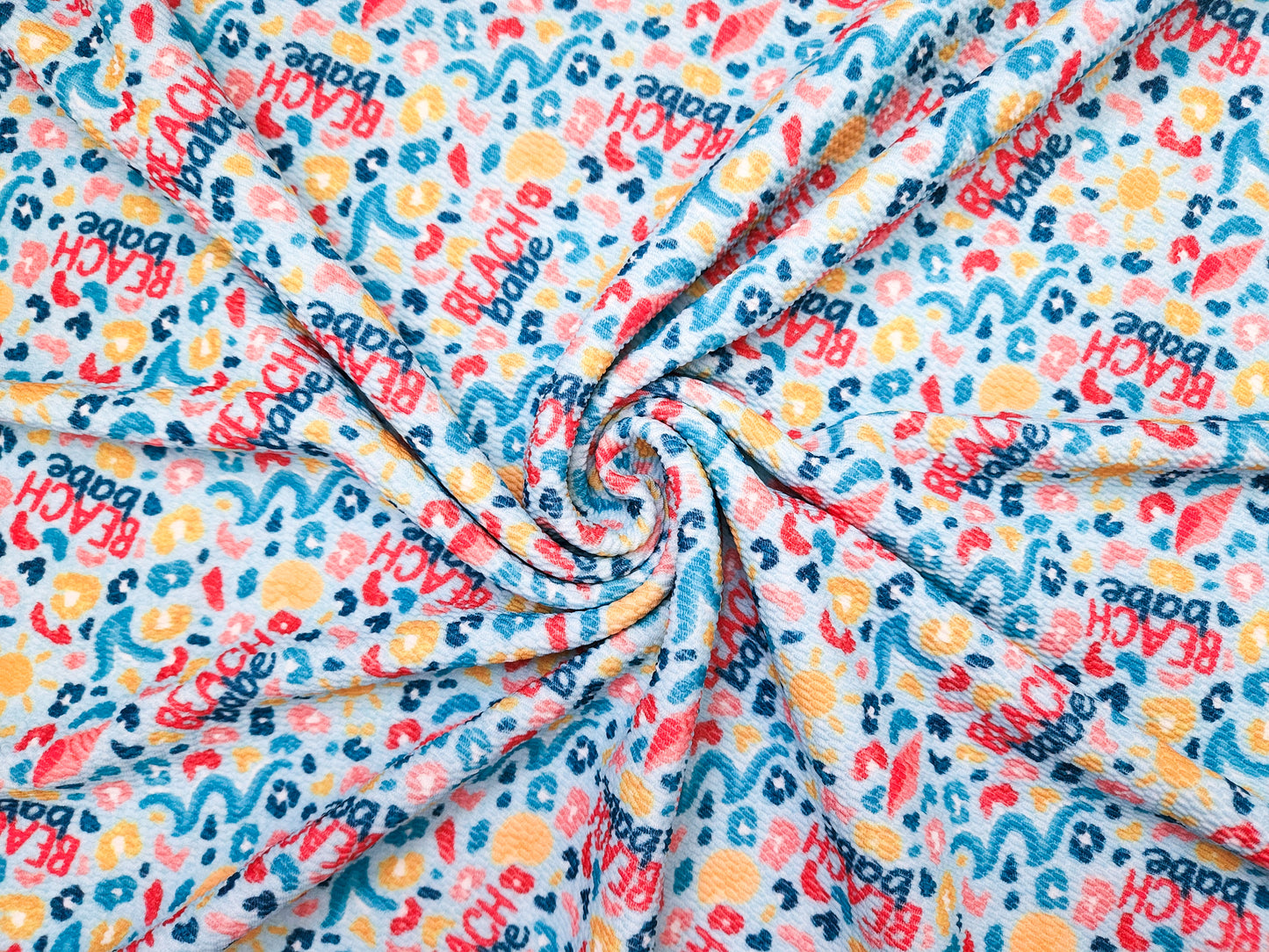 Beach Babe Cheetah Bullet Fabric Strip