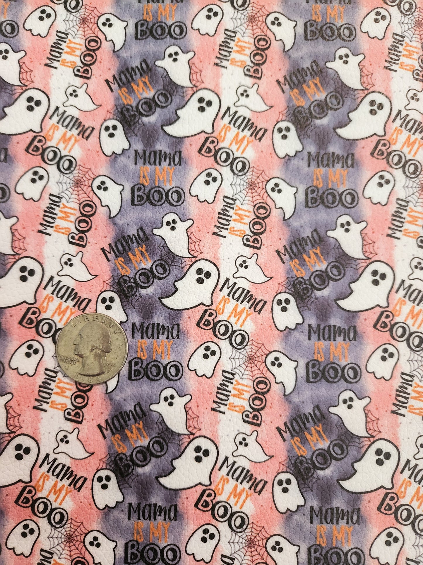 Mama is My Boo 9x12 faux leather sheet