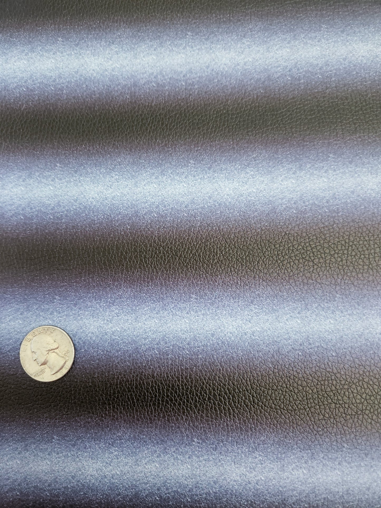 Silver Black Stripe 9x12 faux leather sheet