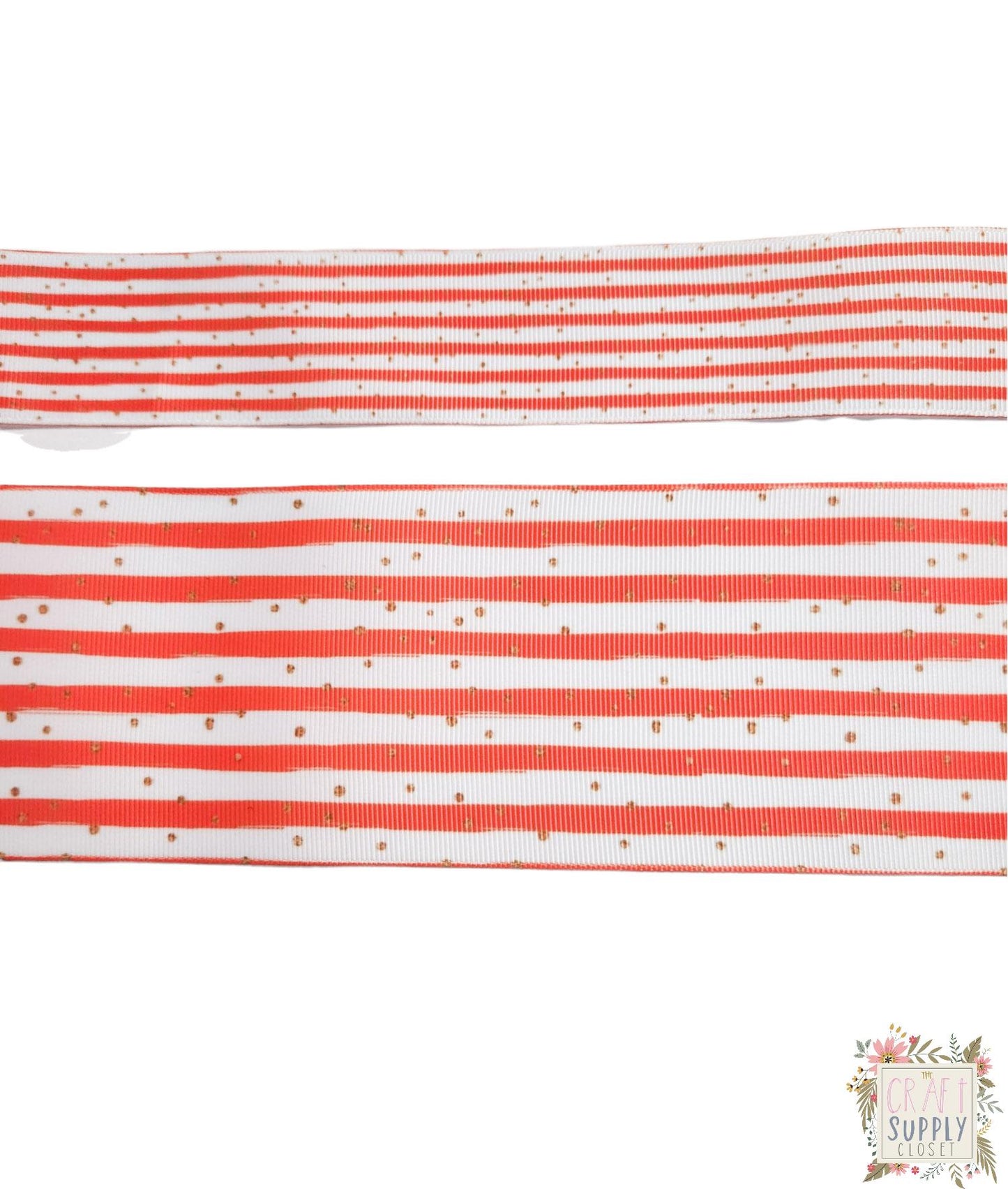 Orange Stripes 3"/1.5" Ribbon