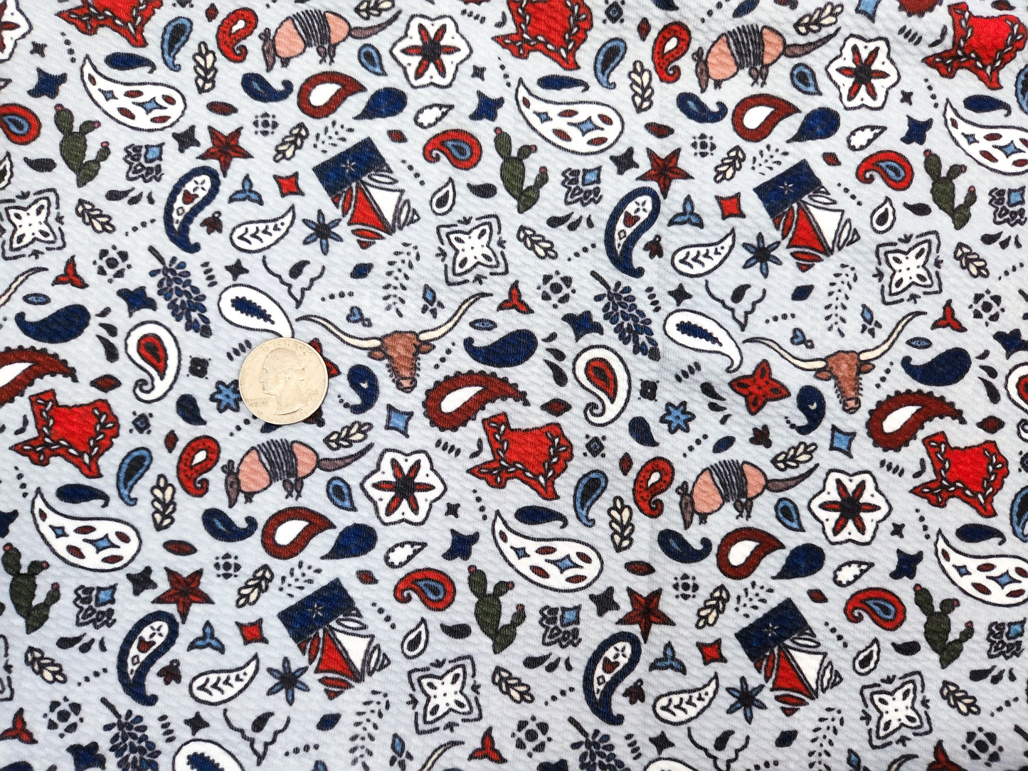 Texas Bandana Bullet Fabric Strip
