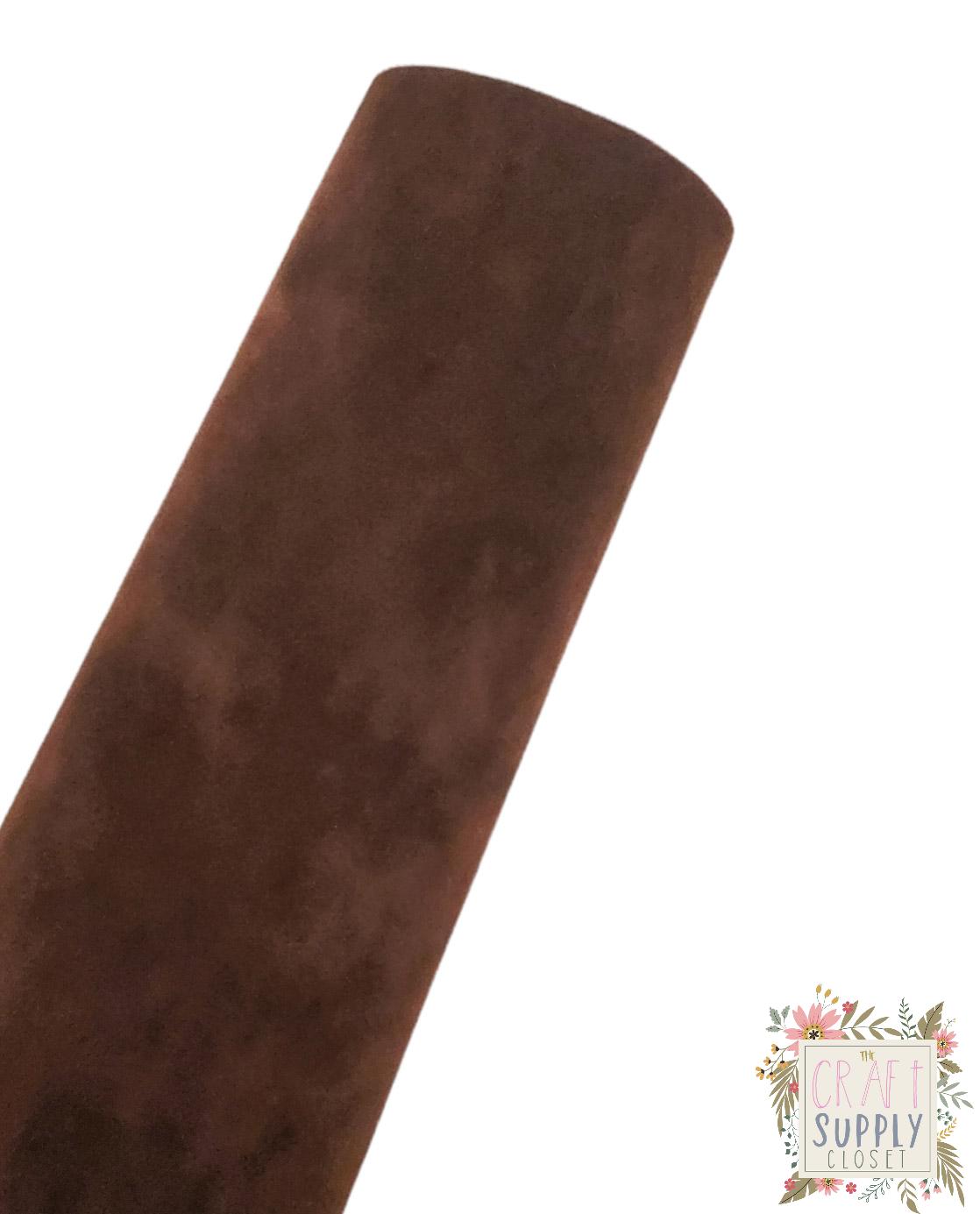 Dark Brown Suede 9x12 sheet