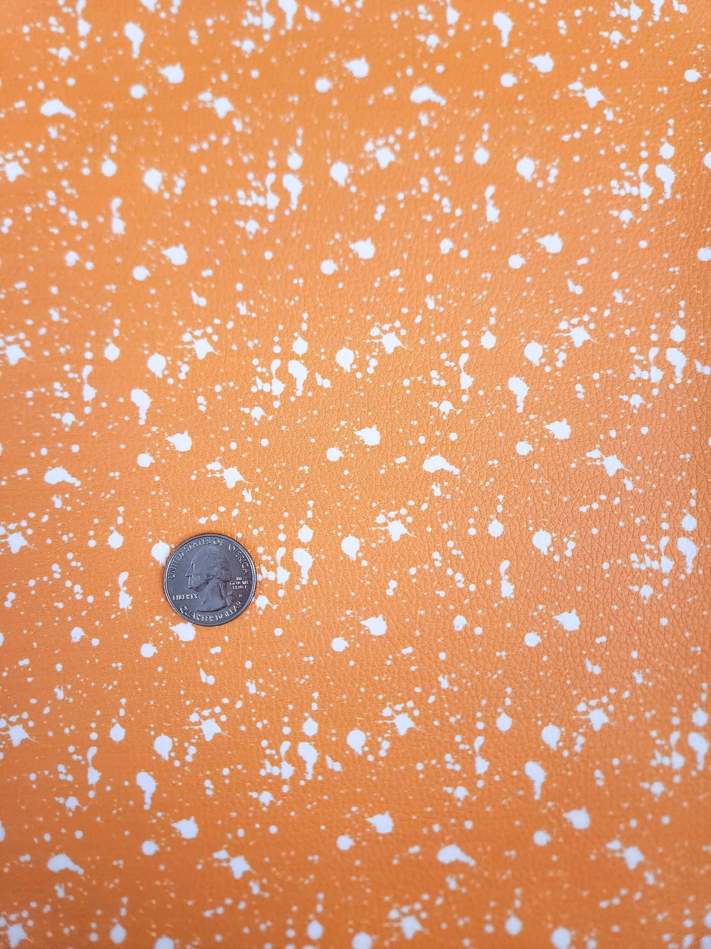 Yellow Bleach Spots 9x12 faux leather sheet