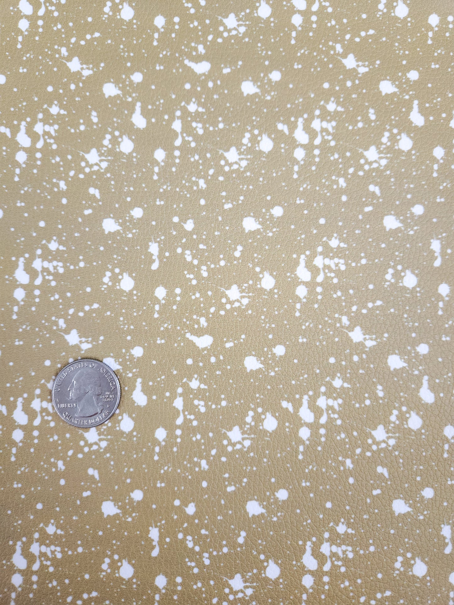 Yellow Green Bleach Spots 9x12 faux leather sheet