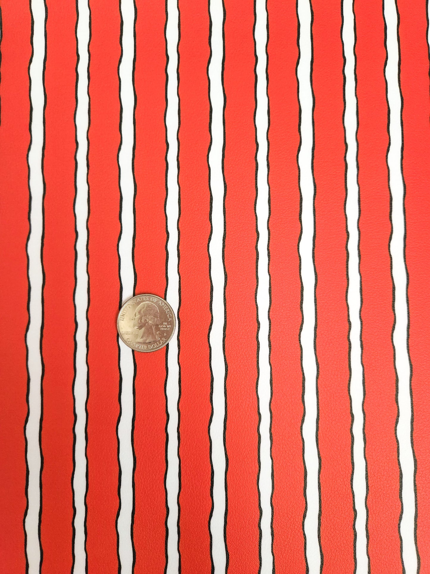 Clown Fish Stripe 9x12 faux leather sheet