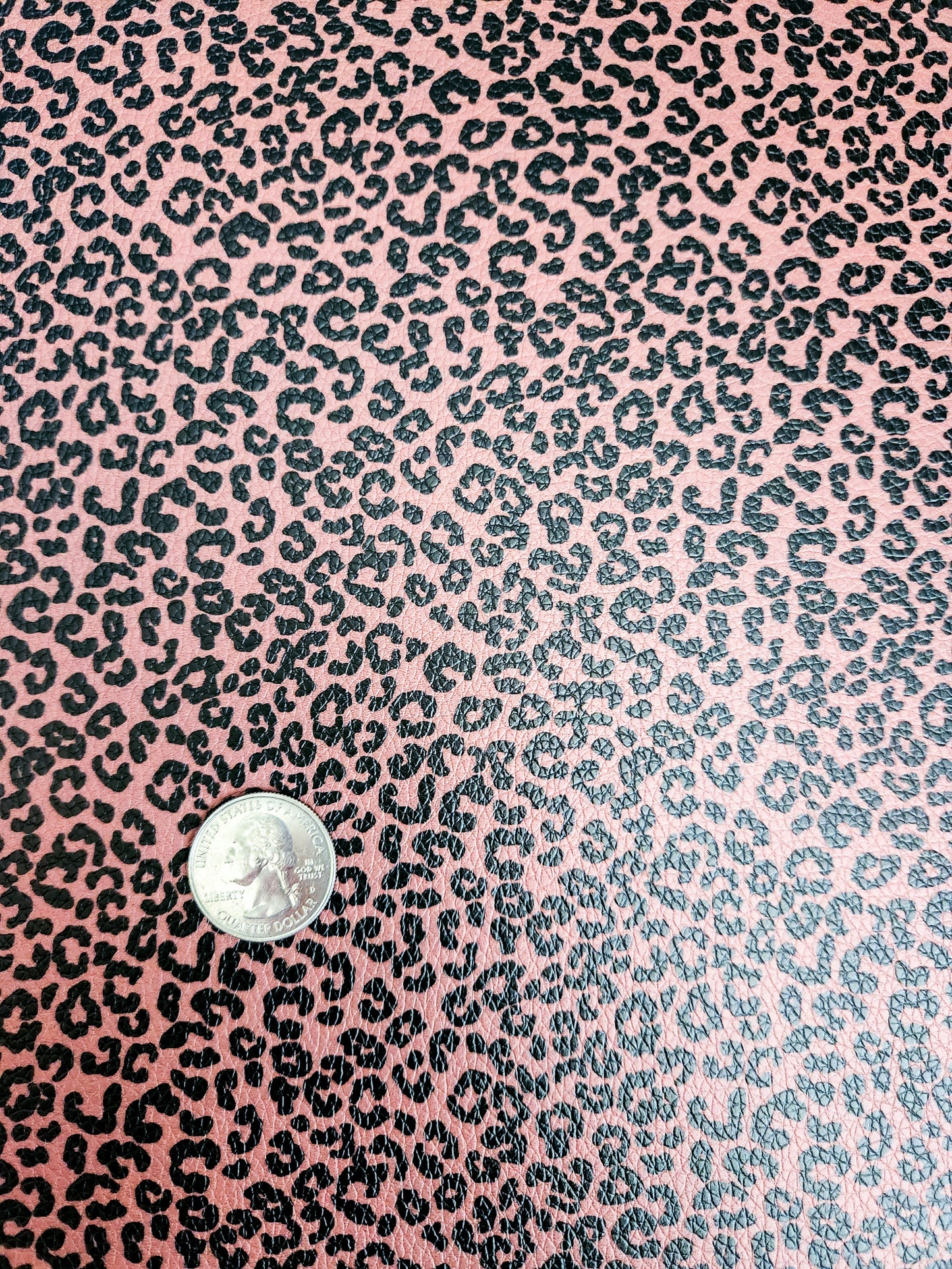 Brown Cheetah Print 9x12 faux leather sheet