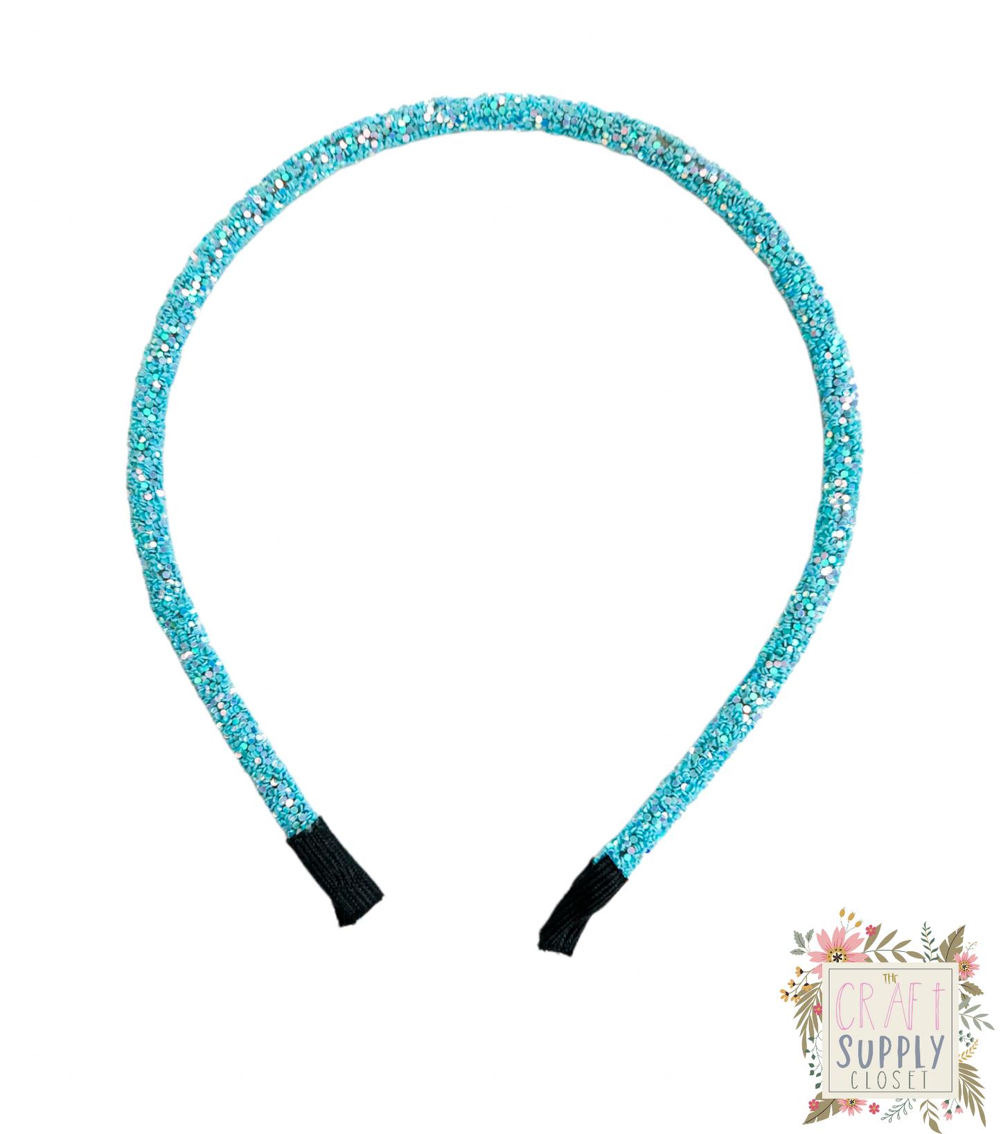 Light Blue Glitter Headband