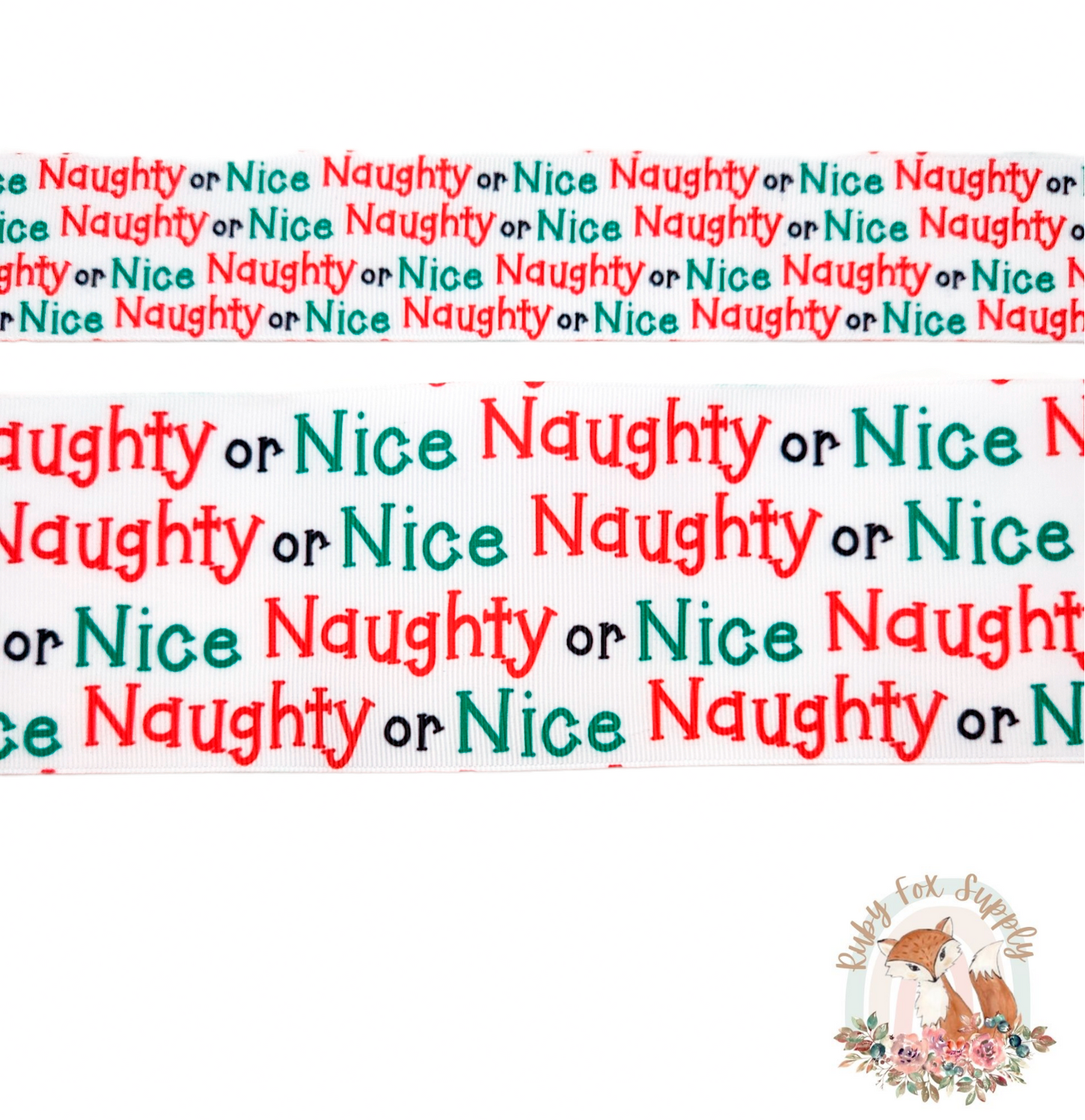 Naughty or Nice 3"/1.5" Ribbon