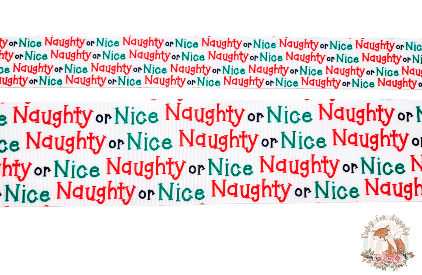 Naughty or Nice 3"/1.5" Ribbon