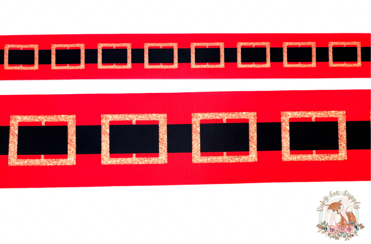 Santa Belt 3"/1.5" Ribbon